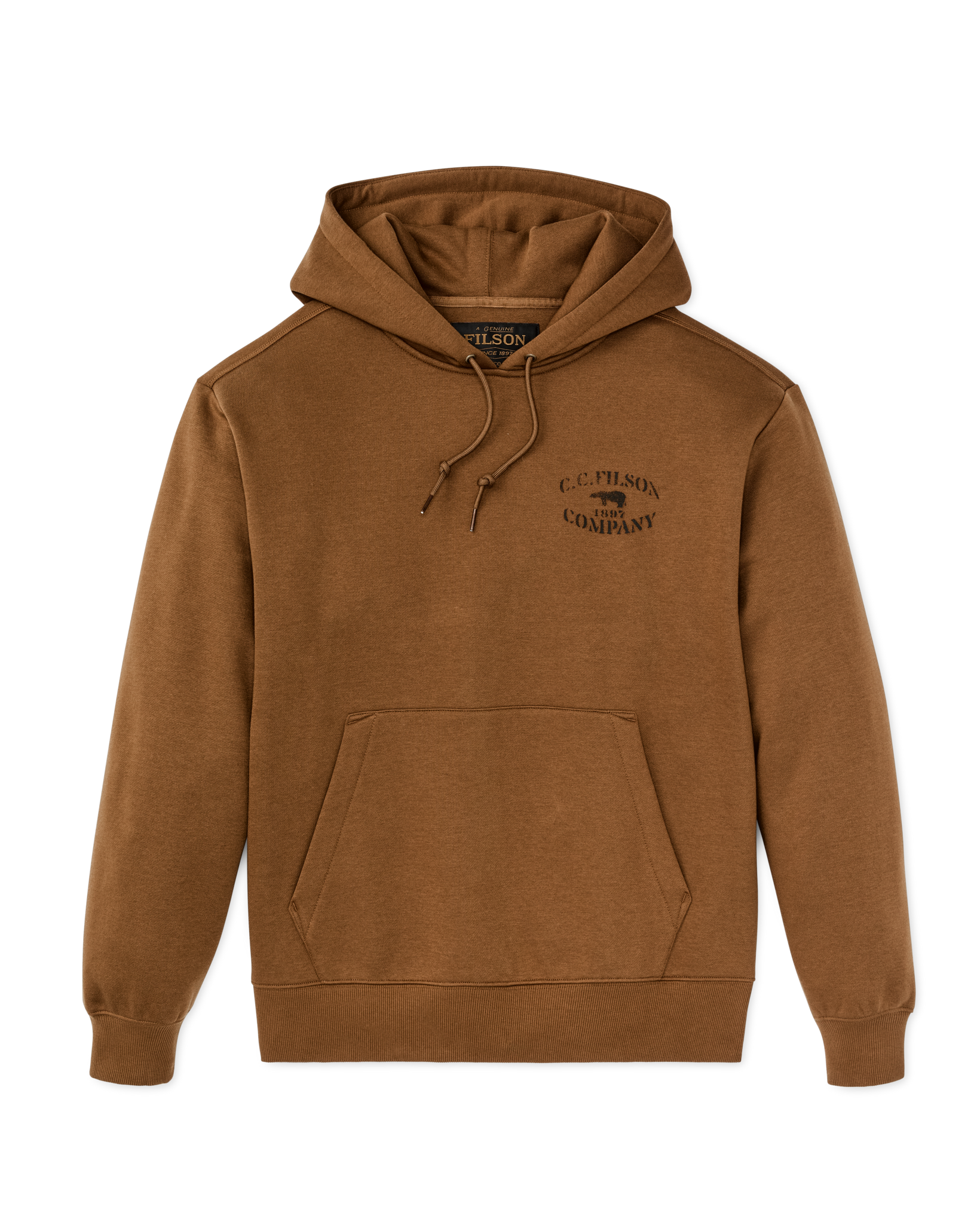 Stencil Graphic Hoodie - Whiskey - Image 3