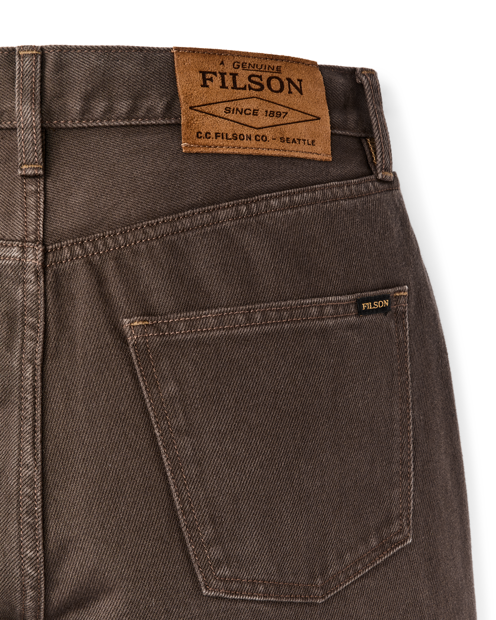 Women's 14-oz. Straight-Leg Jeans - Slate Brown - Image 7
