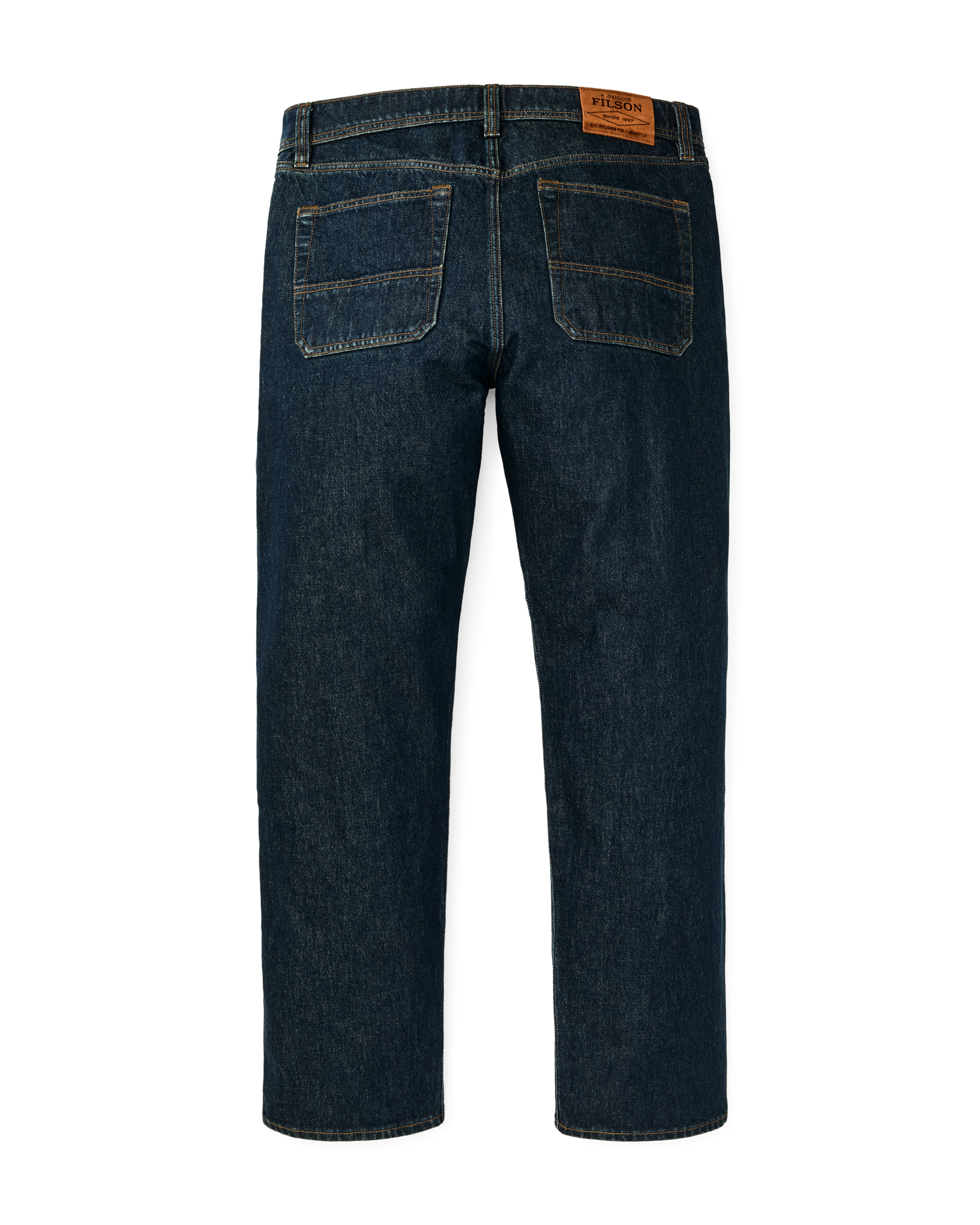 14-oz. Straight-Leg Jeans - Rinsed Vintage Indigo - Image 4