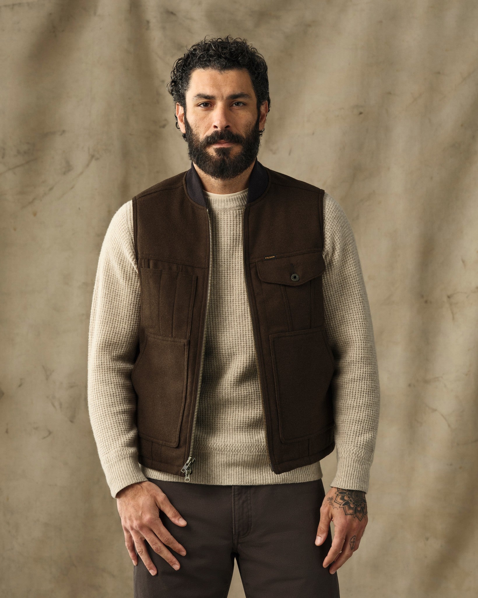 Spokane Insulated Work Vest - Beaver Brown - Image 4