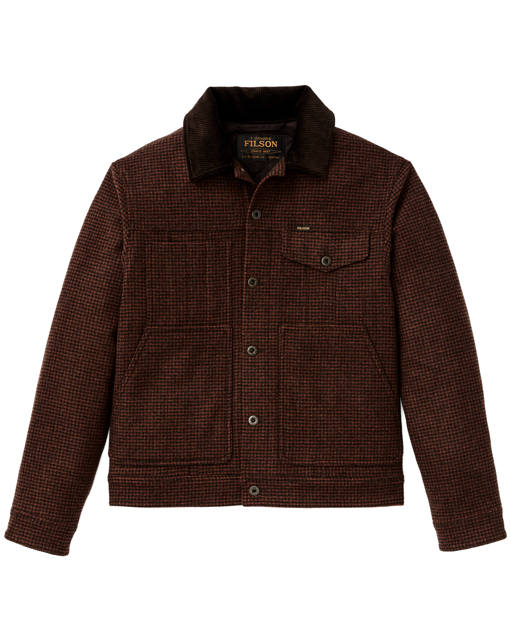 Spokane Insulated Short Cruiser - Merlot / Black Plaid - Image 4