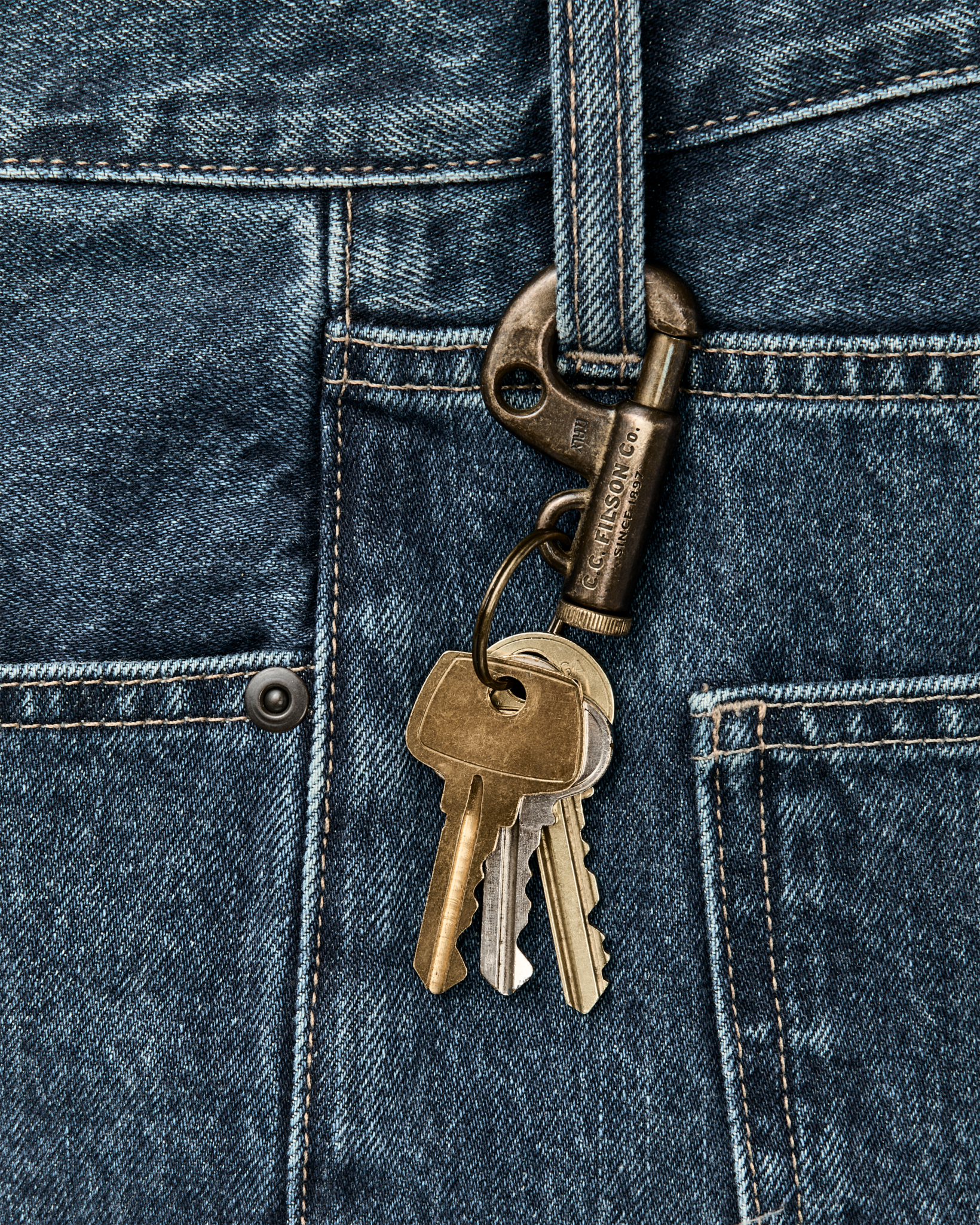 Coal Iron Forge Brass Piston Key Hook - Brass - Image 2