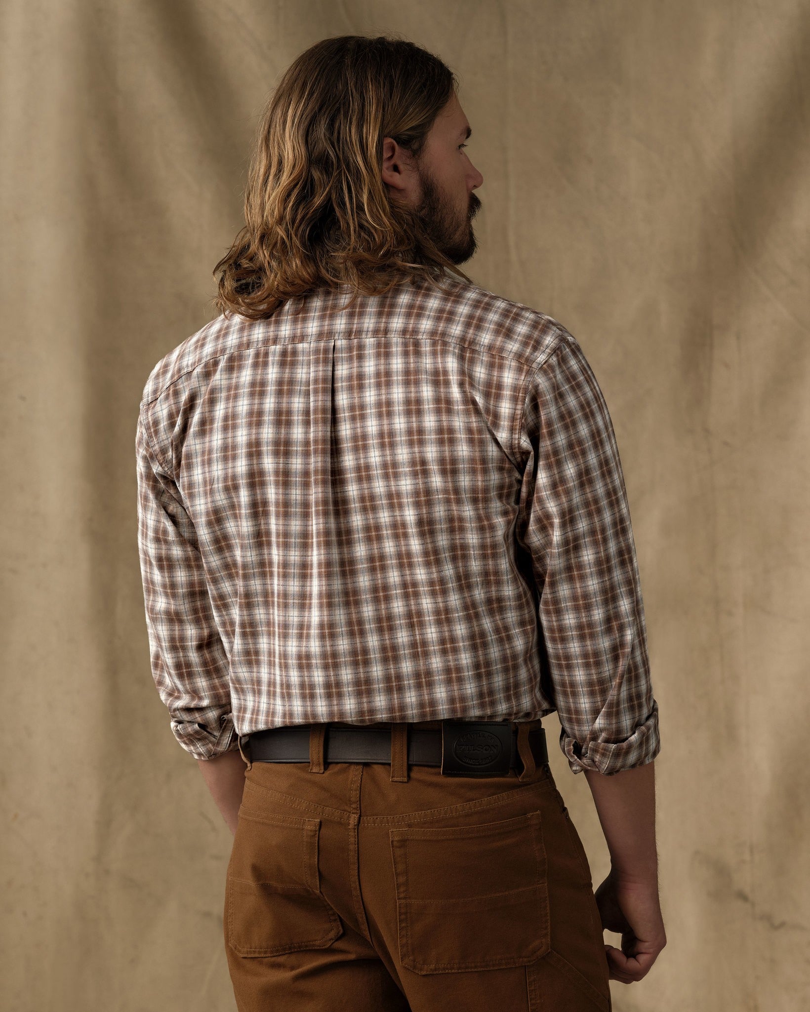 Chambray Button-Down Shirt - Cascade Plaid - Image 2