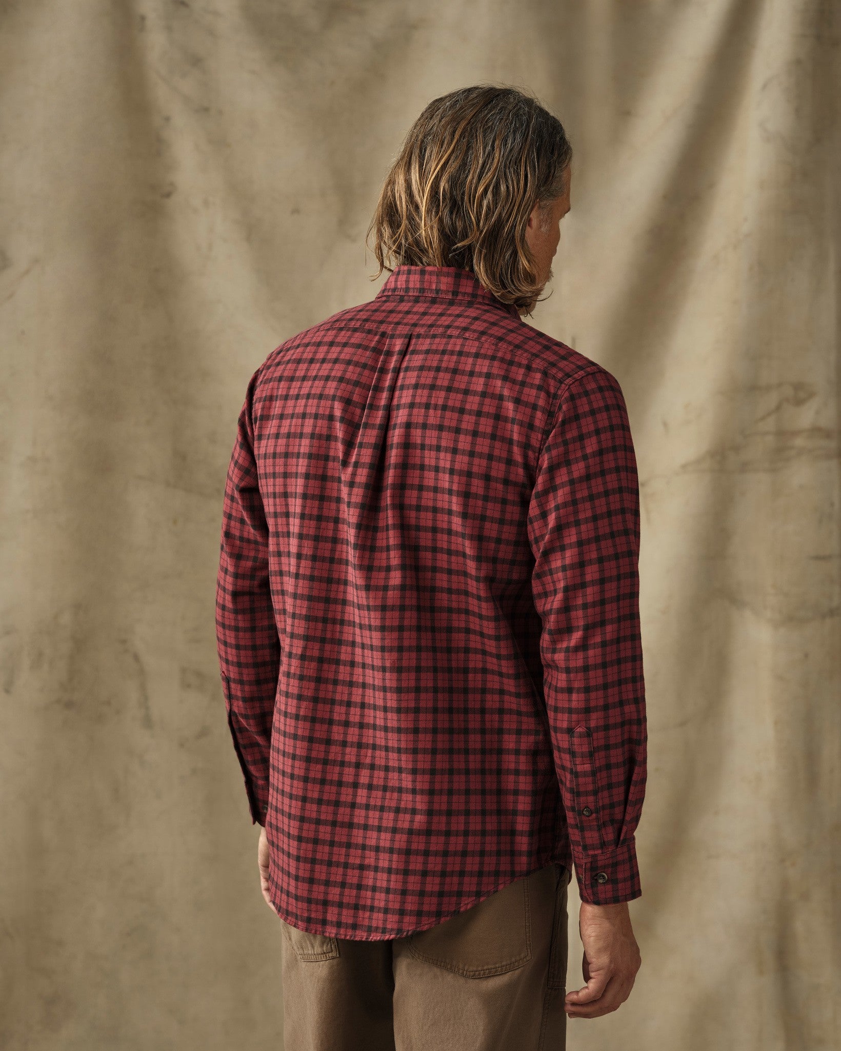 Lightweight Alaskan Guide Shirt - Port / Black Plaid - Image 2