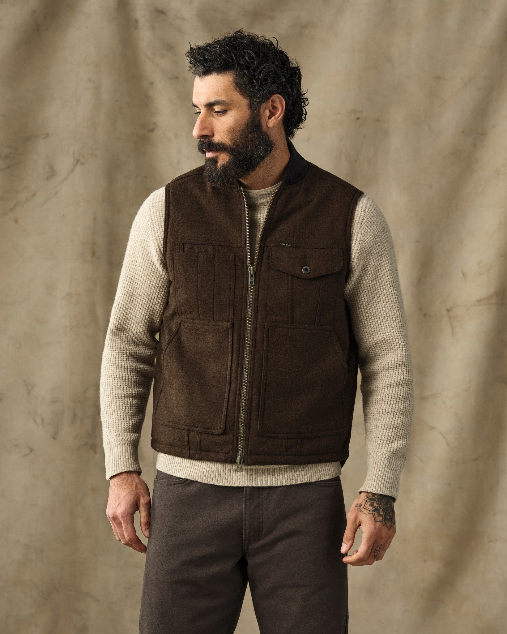 Spokane Insulated Work Vest - Beaver Brown