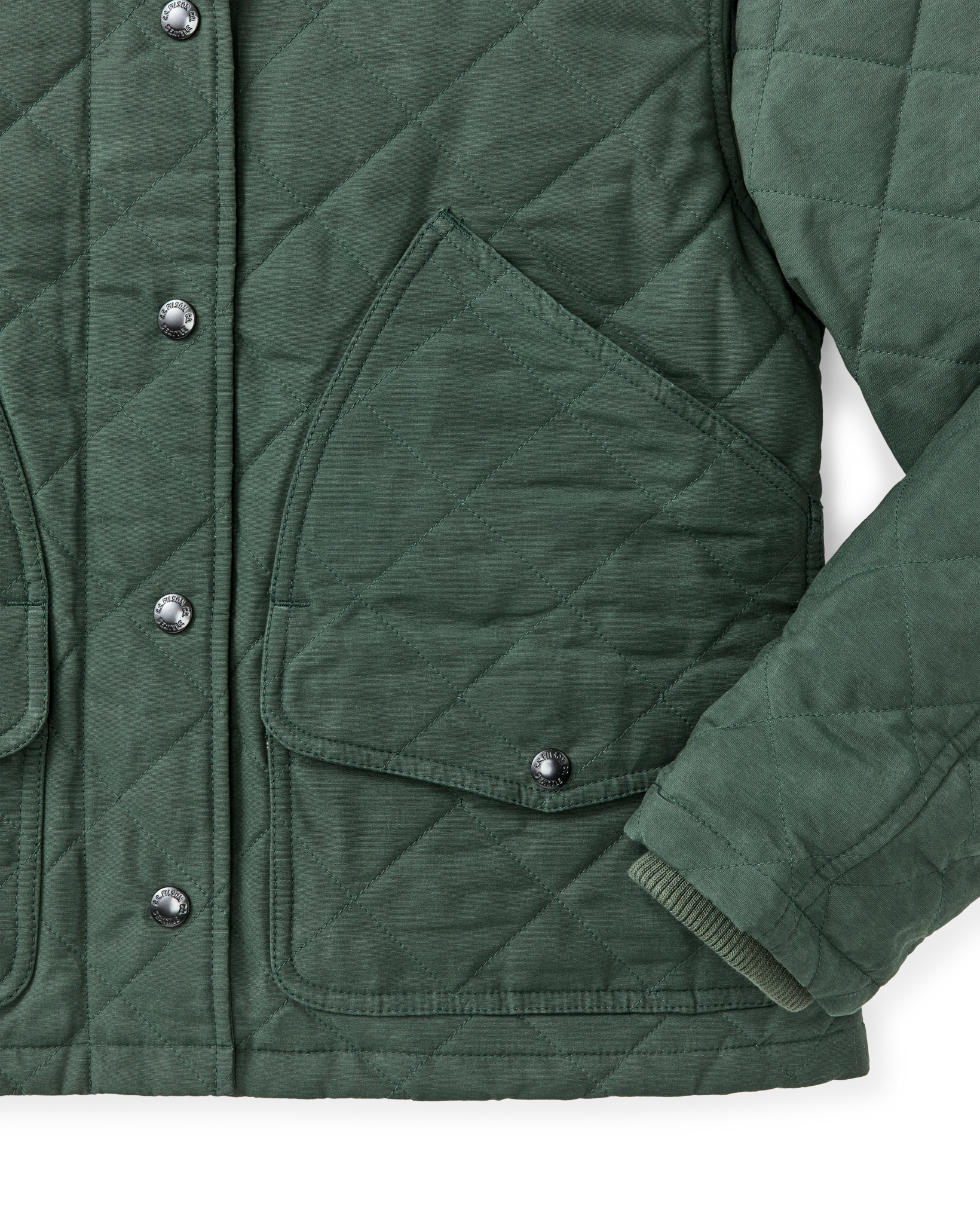 Women's Quilted Outfitter Jacket - Deep Forest - Image 8