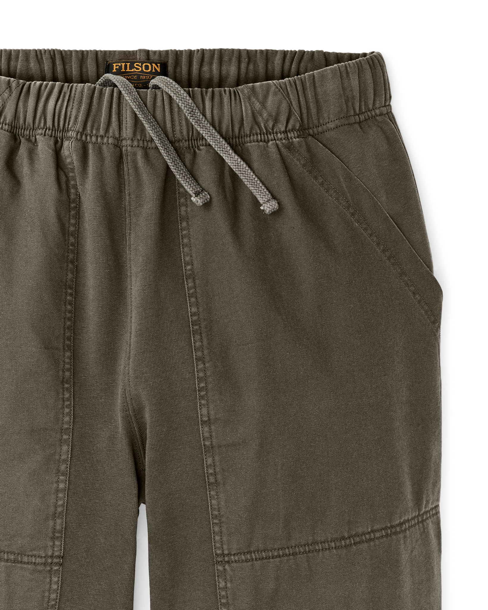 Field Knit Double-Front Sweatpants - Black Olive - Image 4