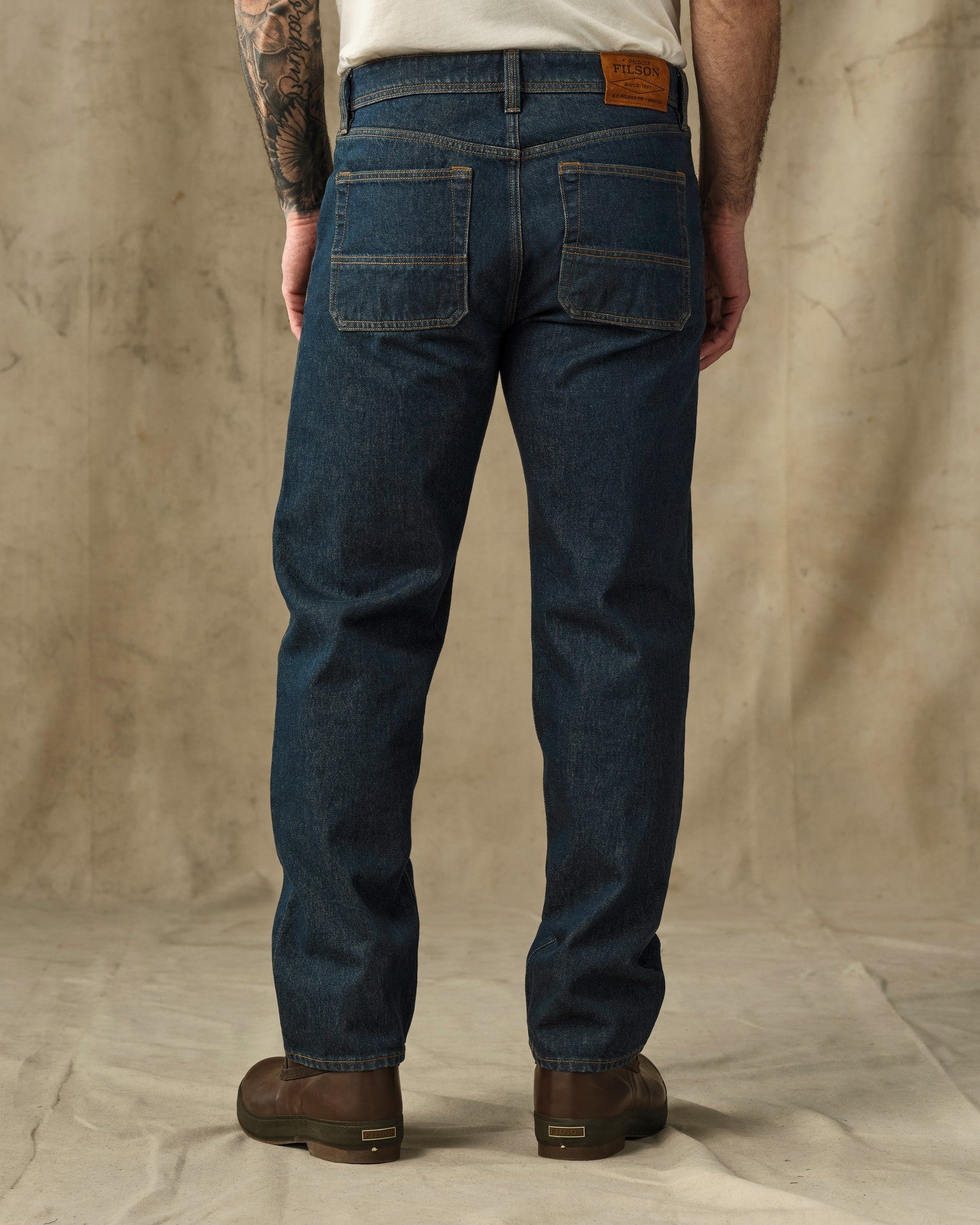 14-oz. Straight-Leg Jeans - Rinsed Vintage Indigo - Image 2
