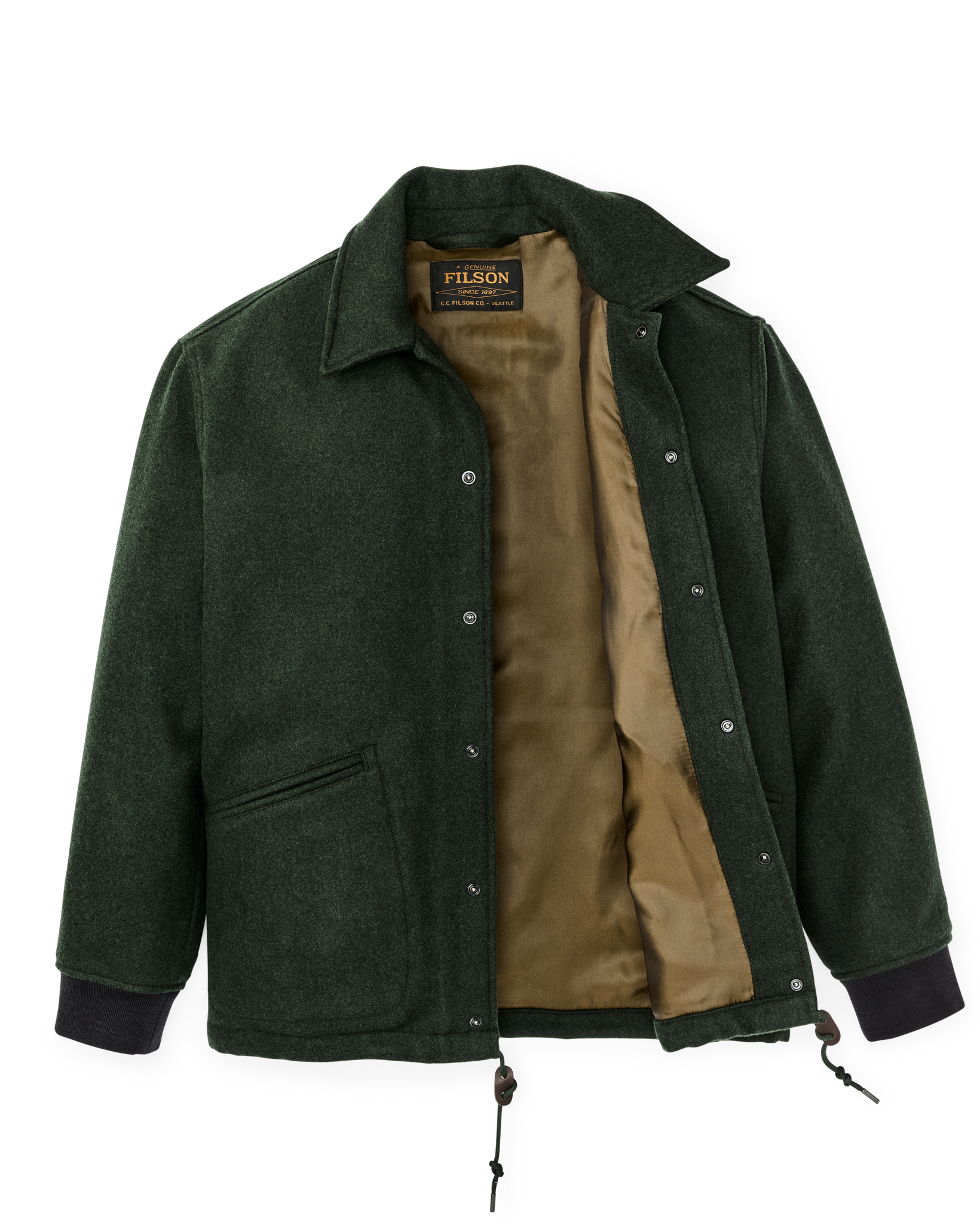 Mackinaw Wool Coach Jacket - Vintage Pine - Image 5