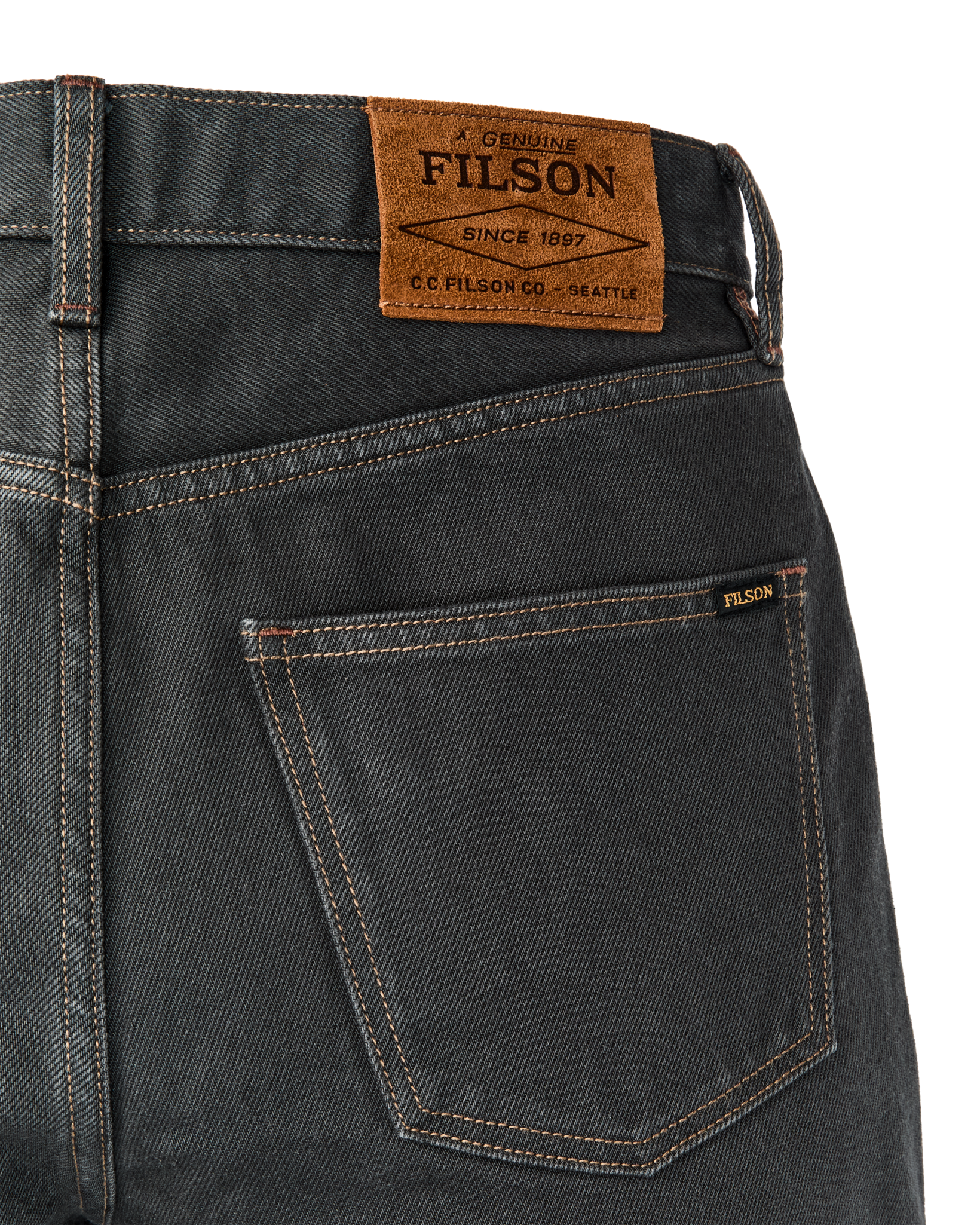 Women's 14-oz. Straight-Leg Jeans - Black - Image 7