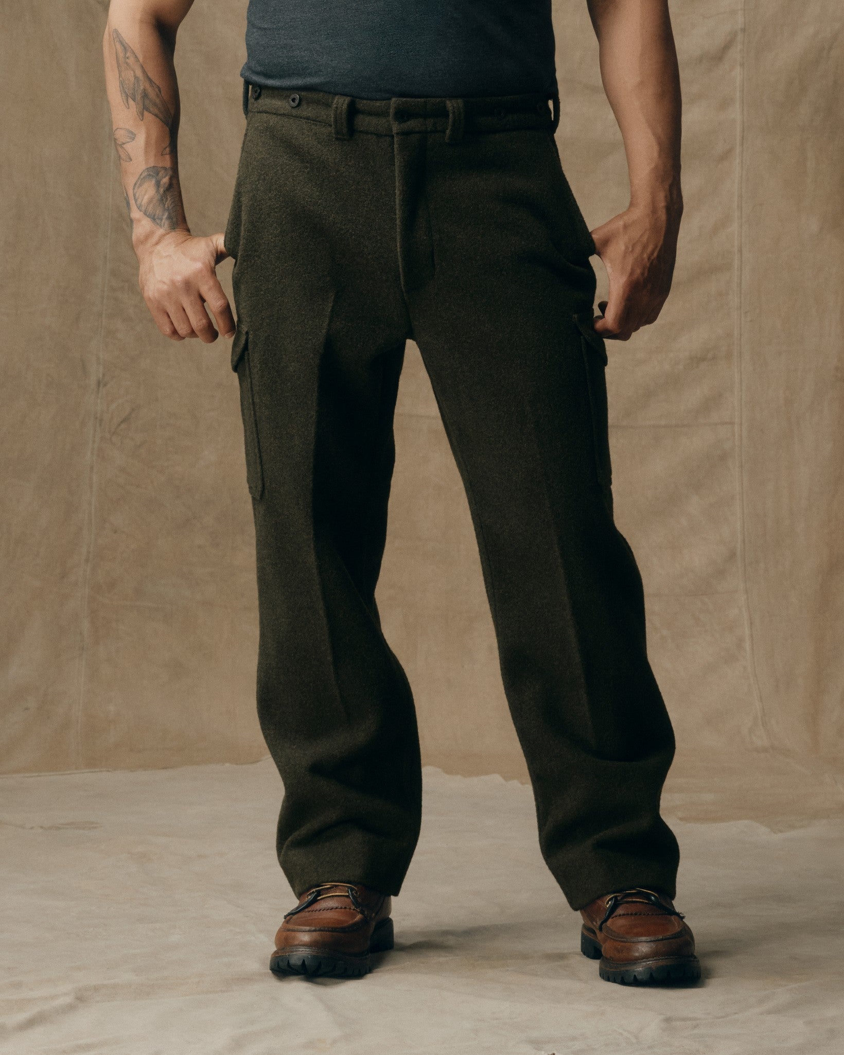 Mackinaw Wool Field Pants - Forest Green