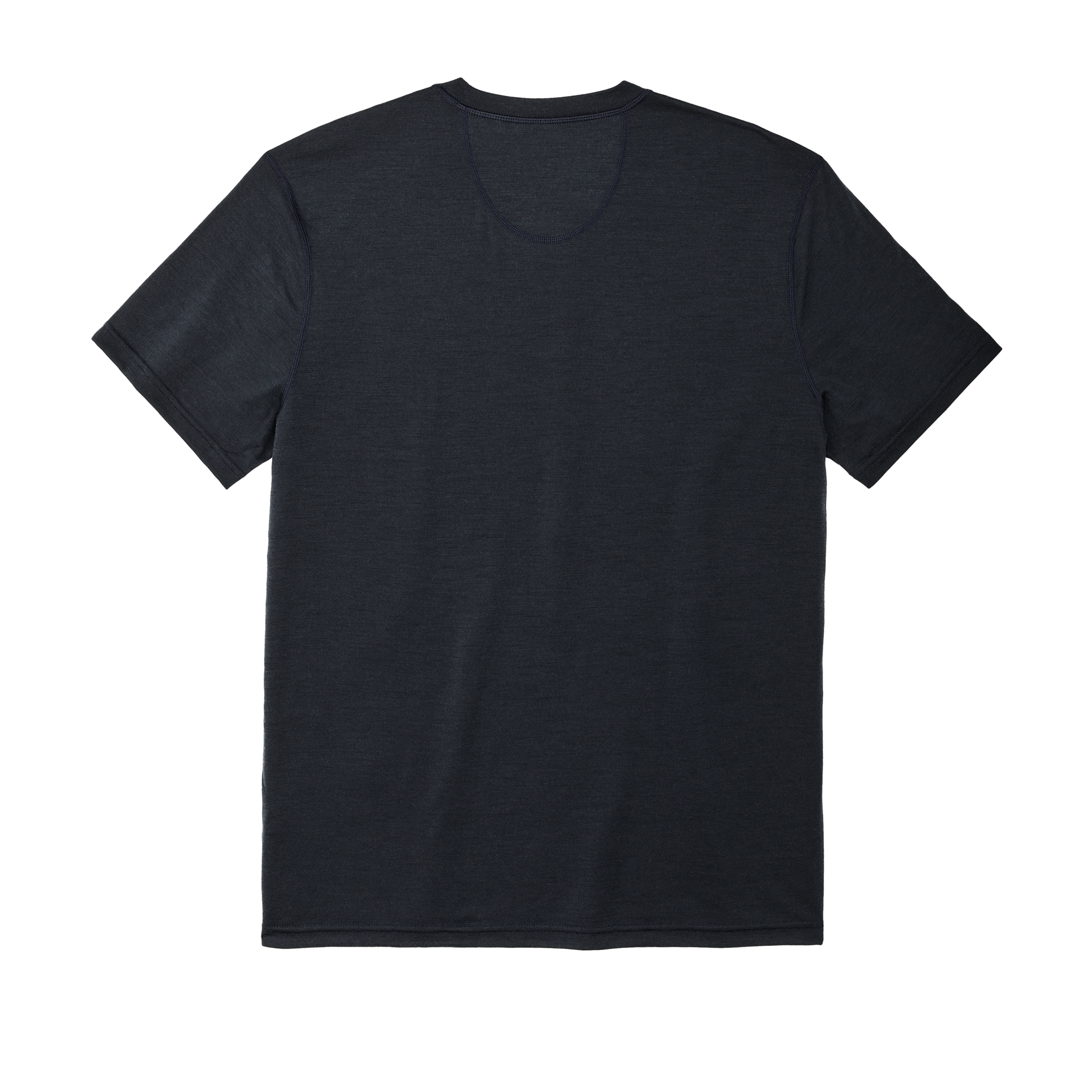 210g Merino Wool Short Sleeve Crewneck T-Shirt - Dark Navy - Image 2