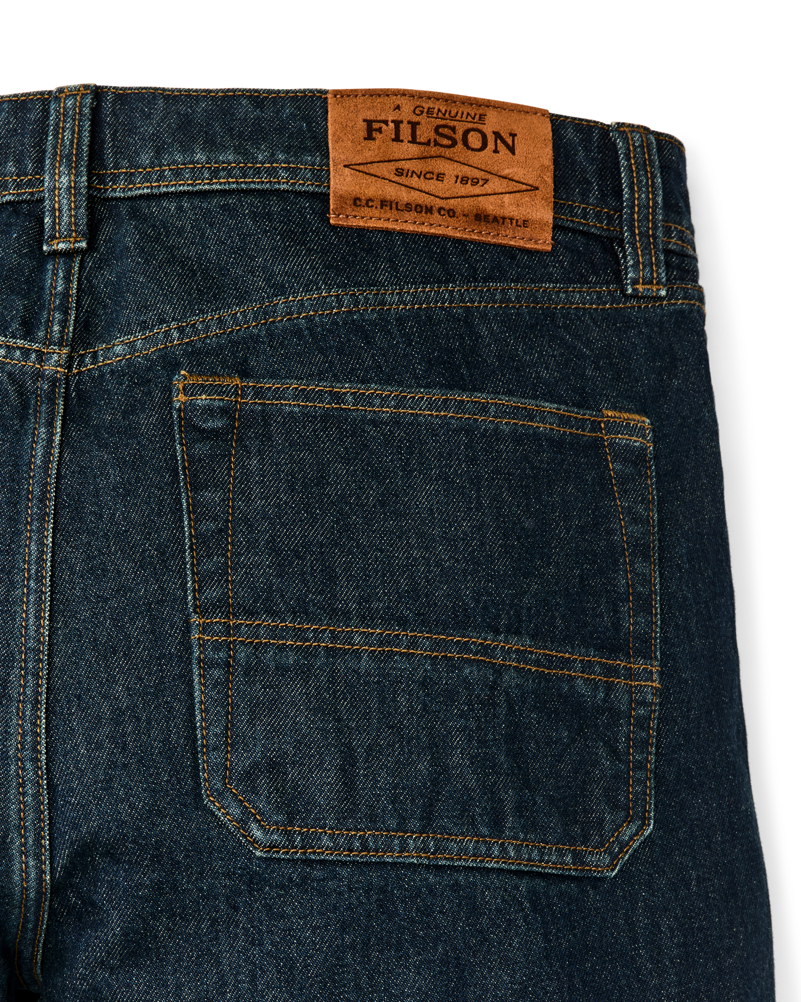 14-oz. Straight-Leg Jeans - Rinsed Vintage Indigo - Image 6