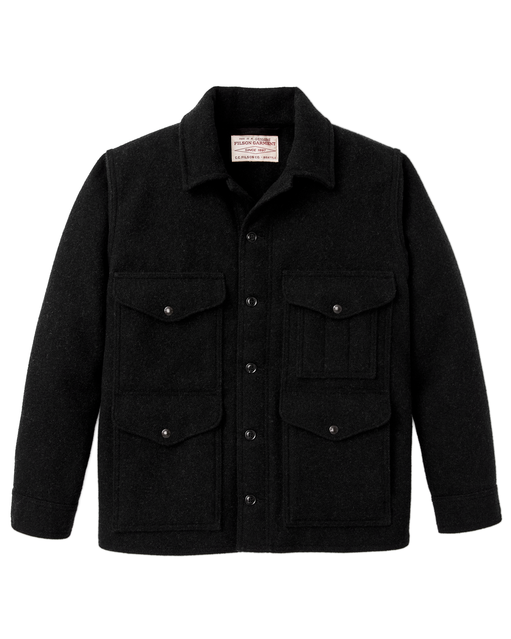 Mackinaw Wool Cruiser Jacket - Charcoal - Image 4