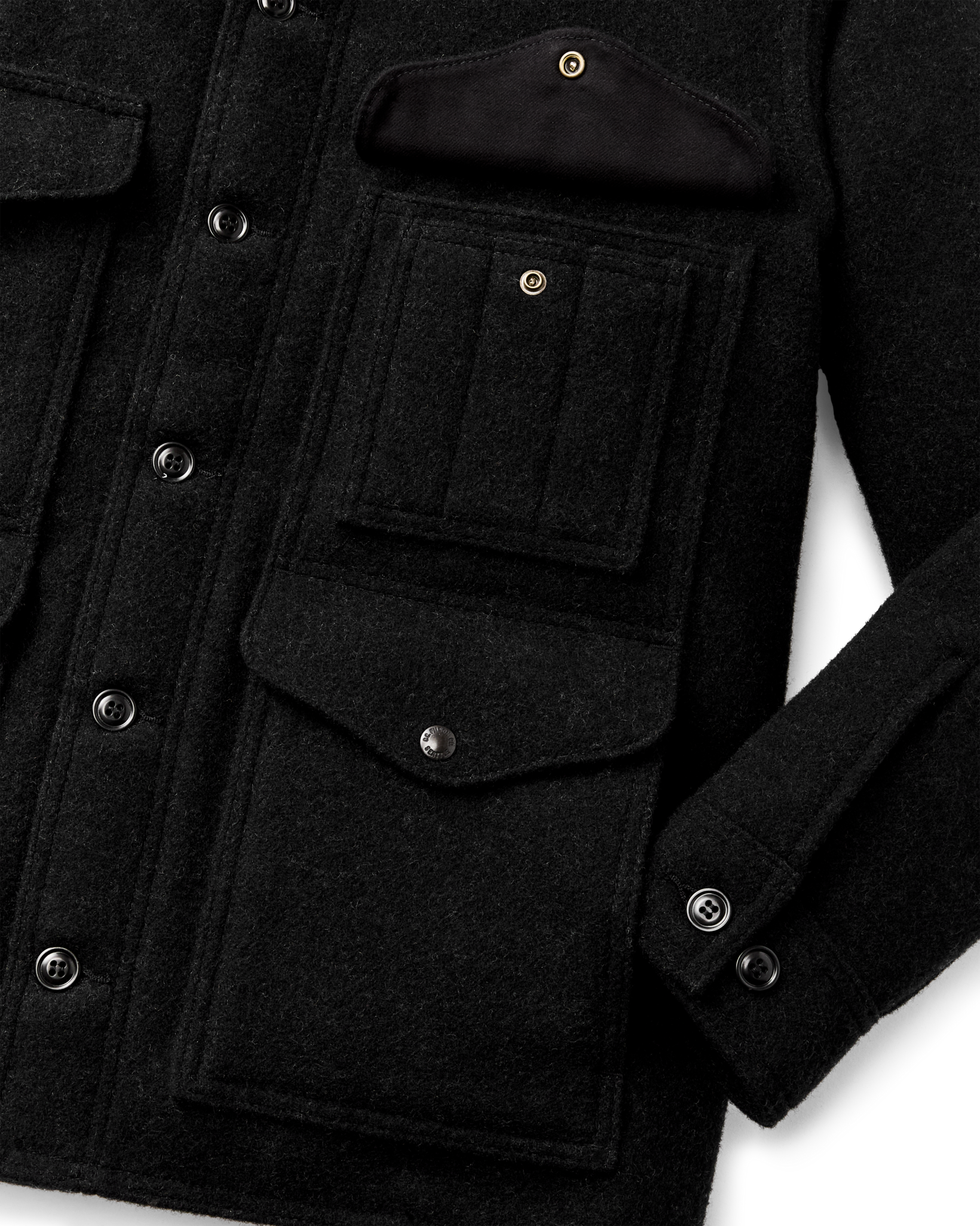 Mackinaw Wool Cruiser Jacket - Charcoal - Image 7