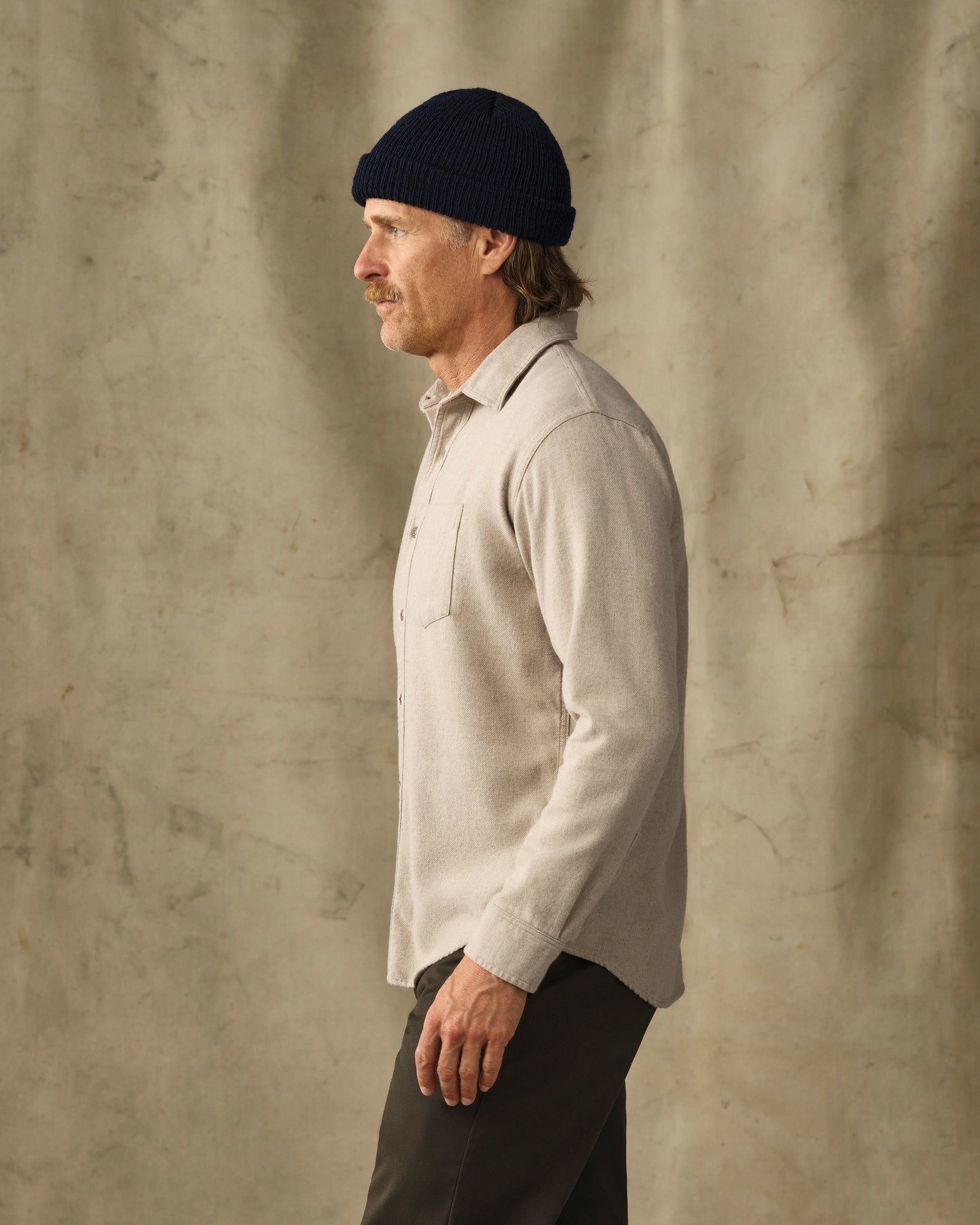 Rustic Flannel Shirt - Dark Natural Heather - Image 3