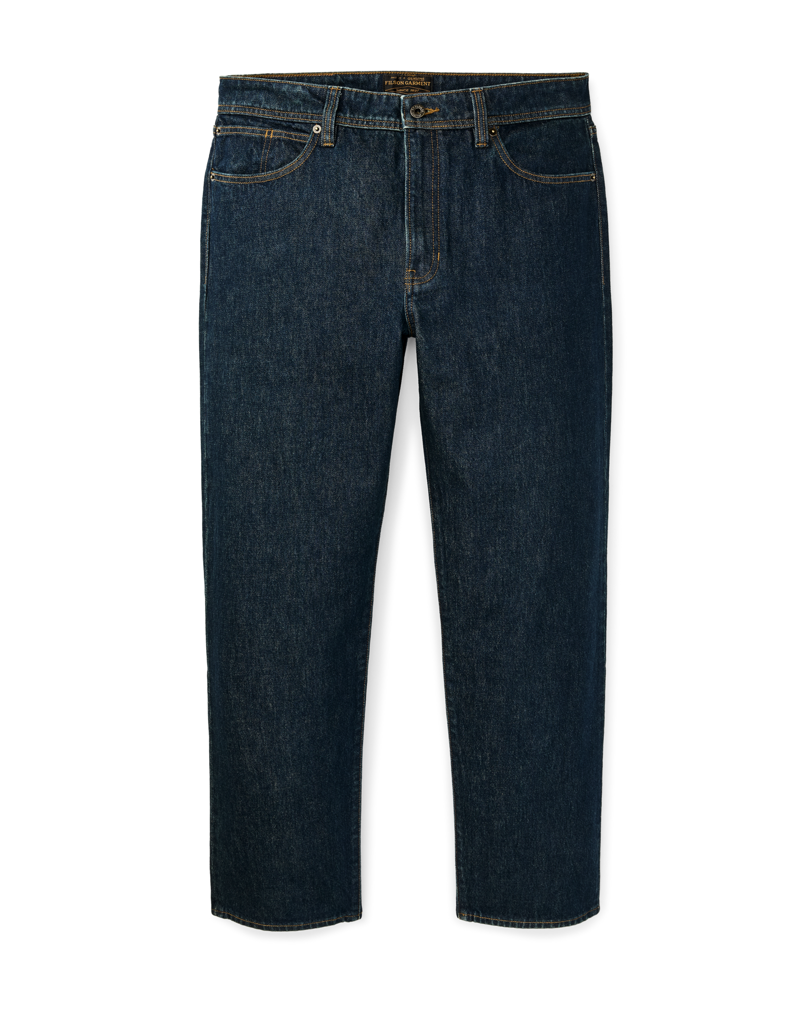 14-oz. Straight-Leg Jeans - Rinsed Vintage Indigo - Image 3