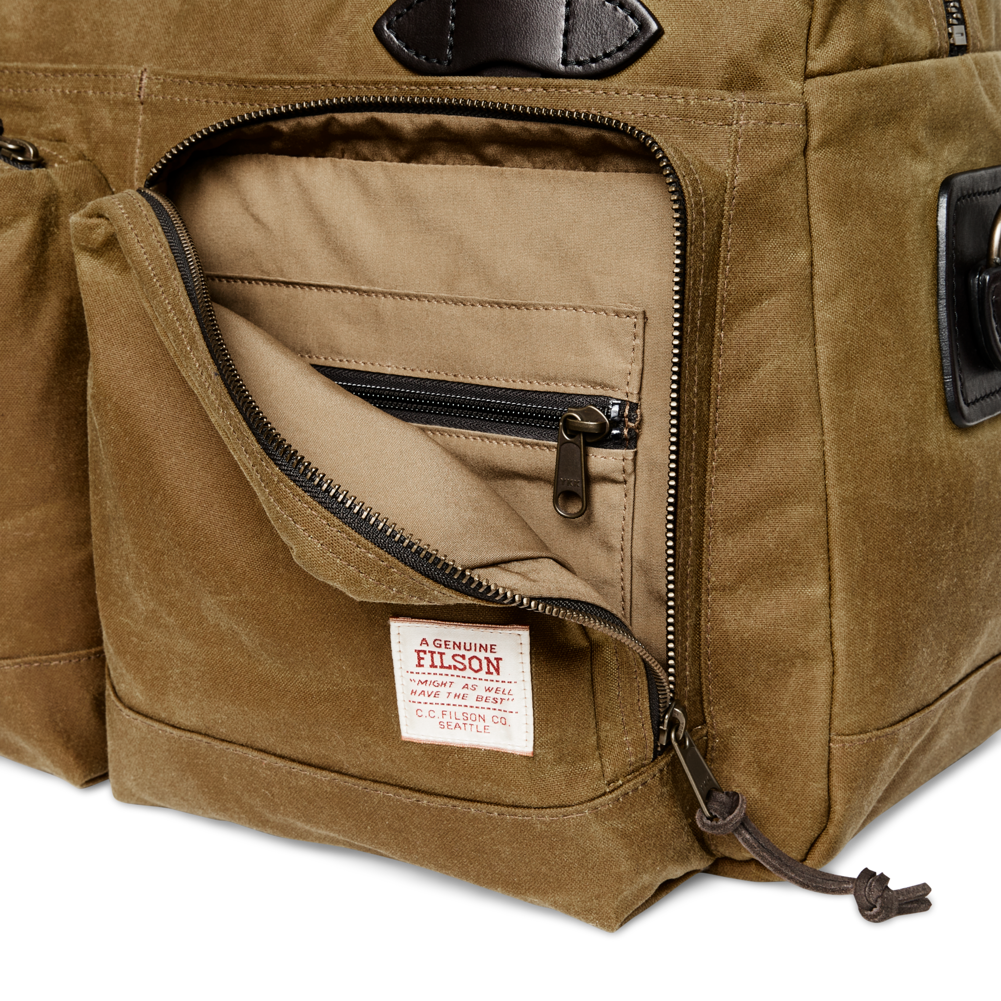 48 Hour Tin Cloth Duffle Bag - Dark Tan - Image 5