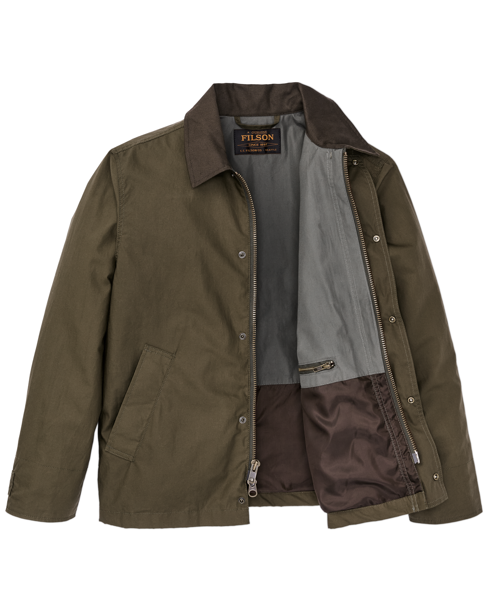 Dry Wax Short Field Jacket - Burnt Olive - Image 6