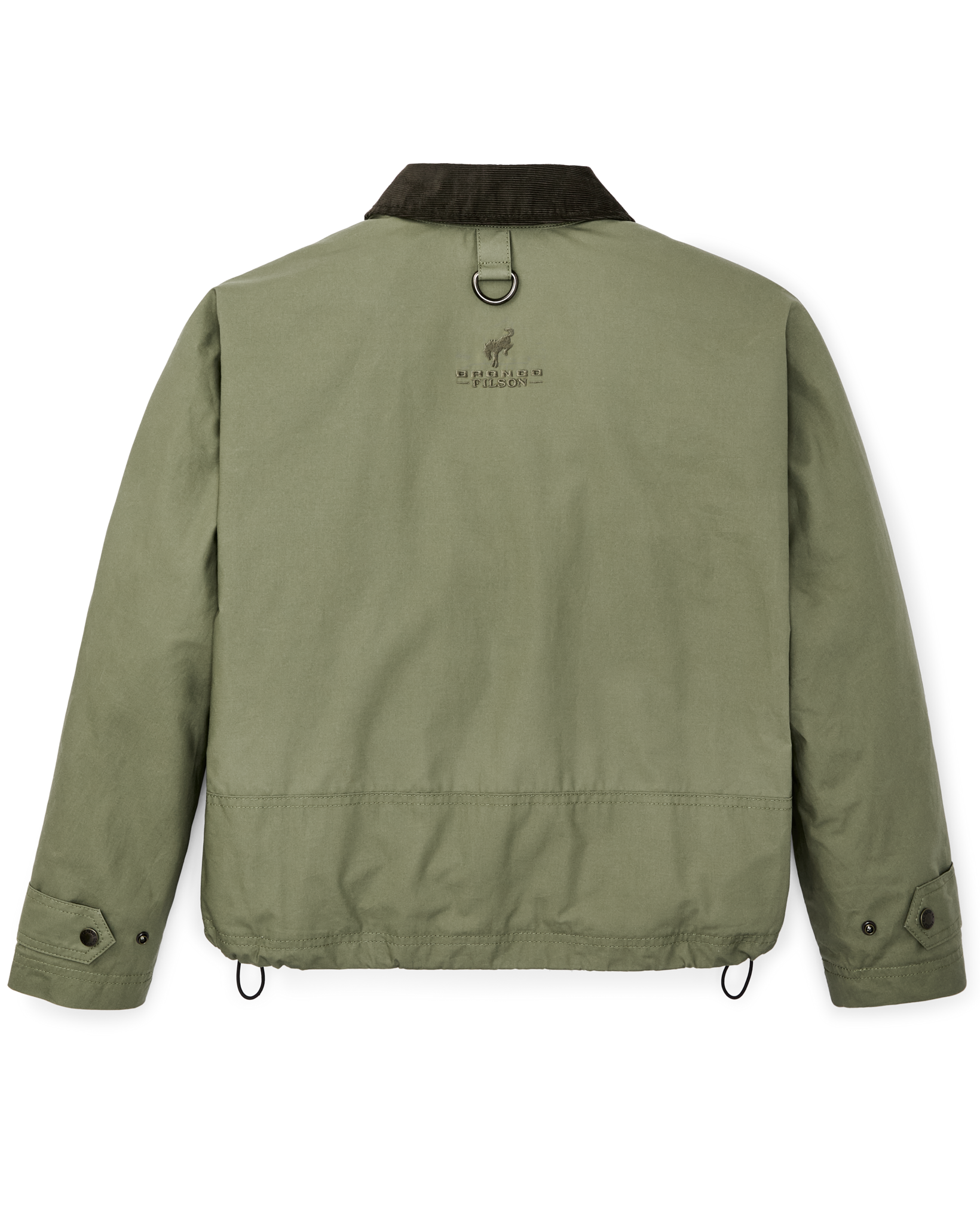 Women's Bronco Filson Embroidered Dry Wax Short Work Jacket - Slate Olive - Image 3