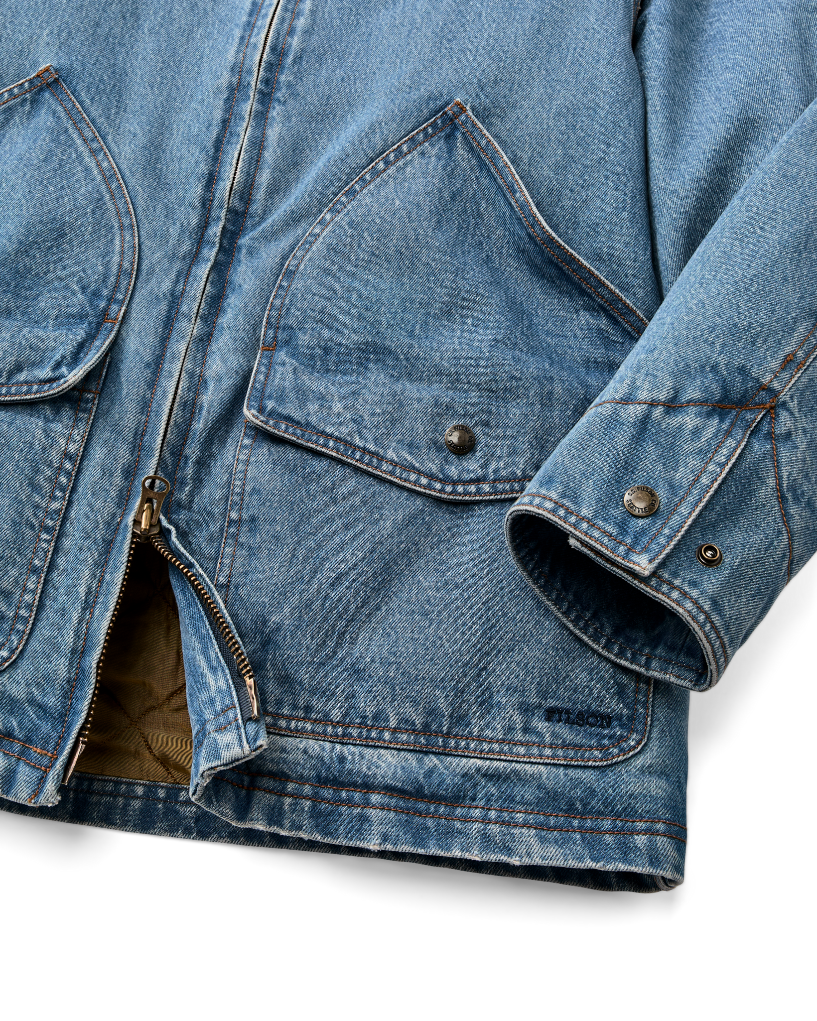 Women's Insulated Denim Outfitter Coat - Vintage Indigo - Image 7