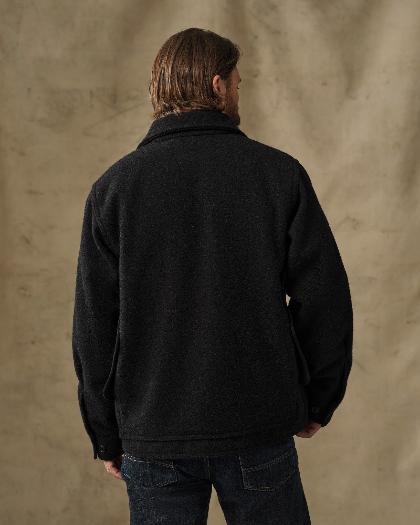 Mackinaw Wool Cruiser Jacket - Charcoal - Image 2