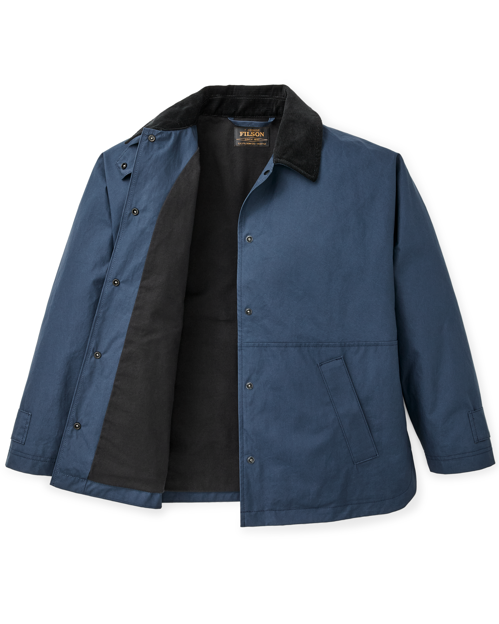 Women's Harbor Front Waxed Jacket - Navy - Image 7