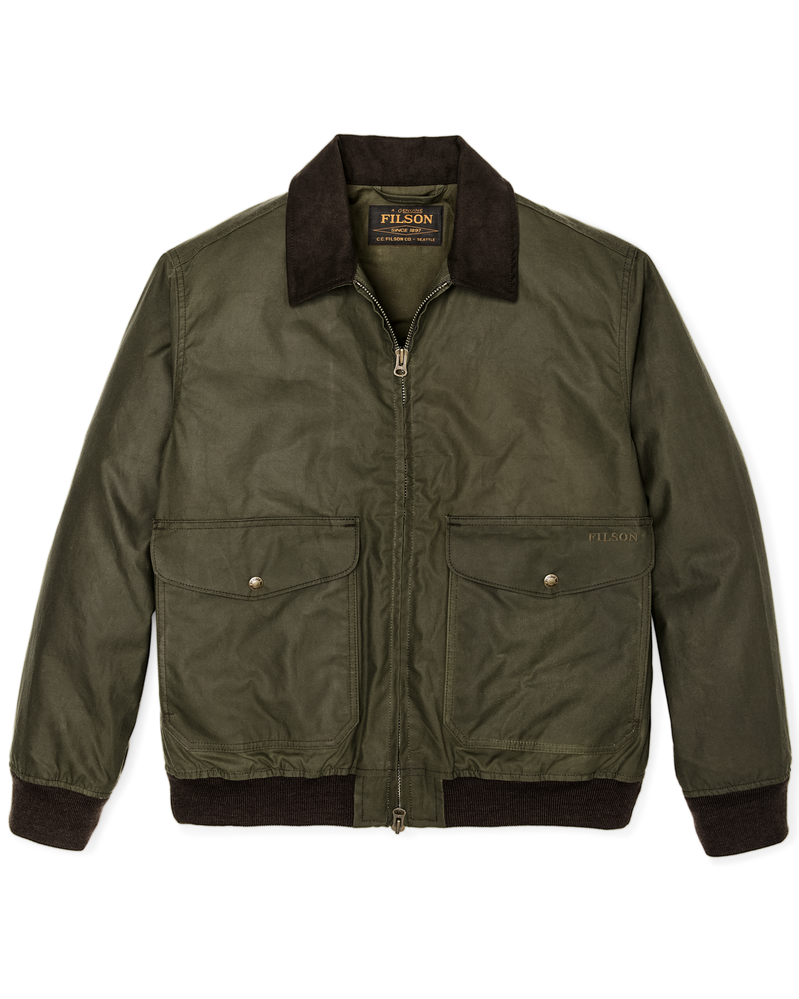 Cover Cloth Bomber Jacket - Marsh Olive - Image 4