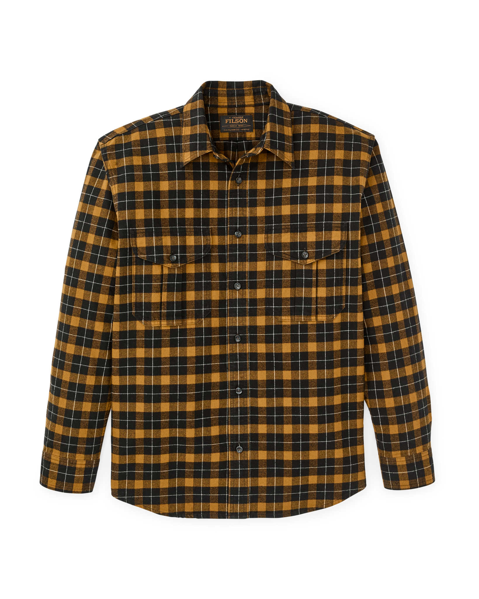 Alaskan Guide Shirt - Black / Gold Plaid - Image 4