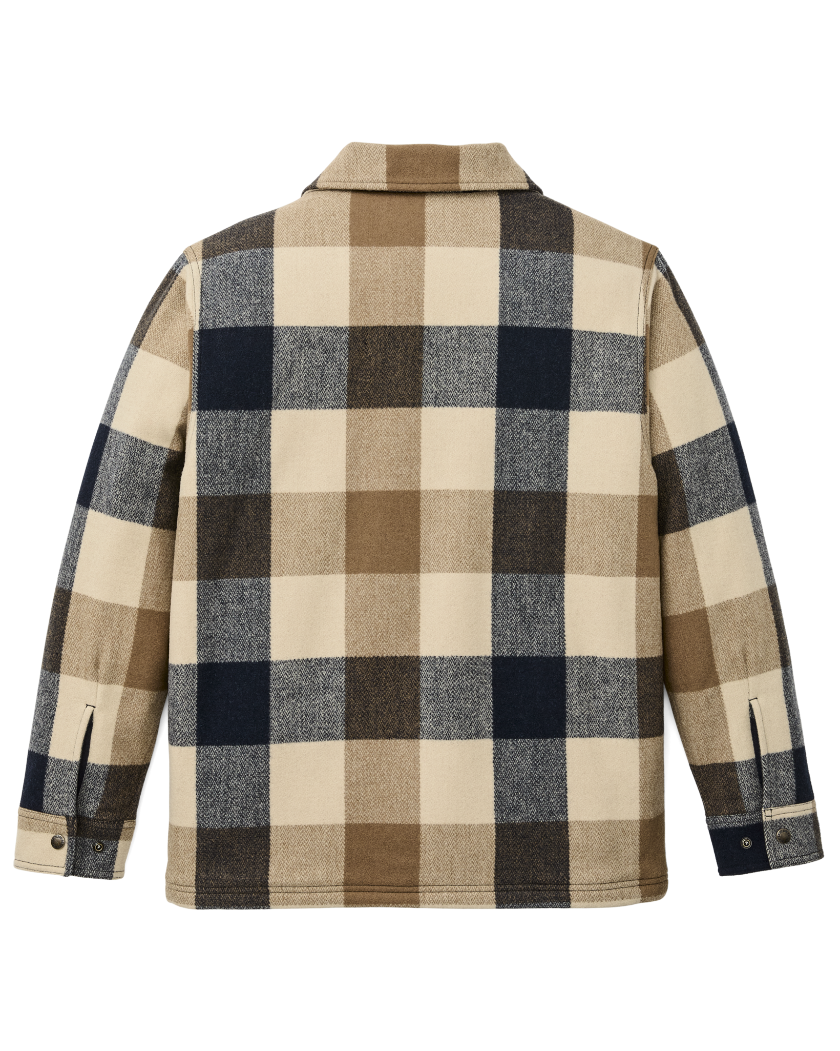 Spokane Insulated Jac-Shirt - Cream / Navy Plaid - Image 6