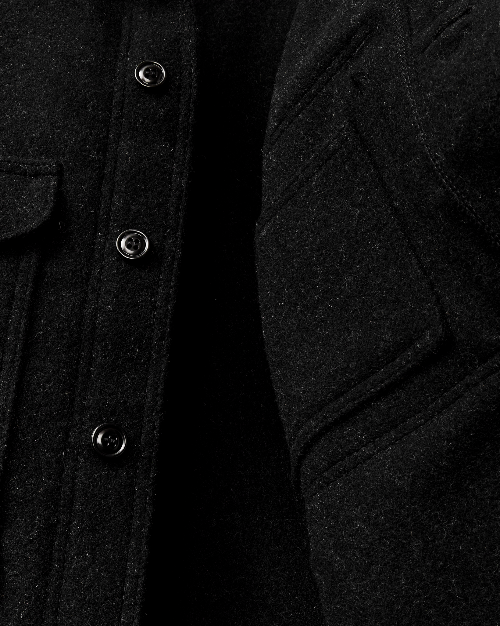 Mackinaw Wool Cruiser Jacket - Charcoal - Image 8
