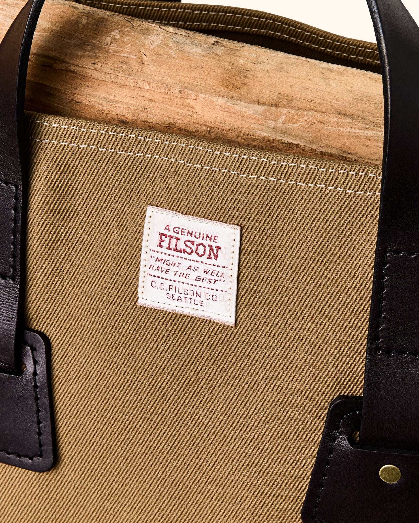Rugged Twill Log Carrier - Tan - Image 4