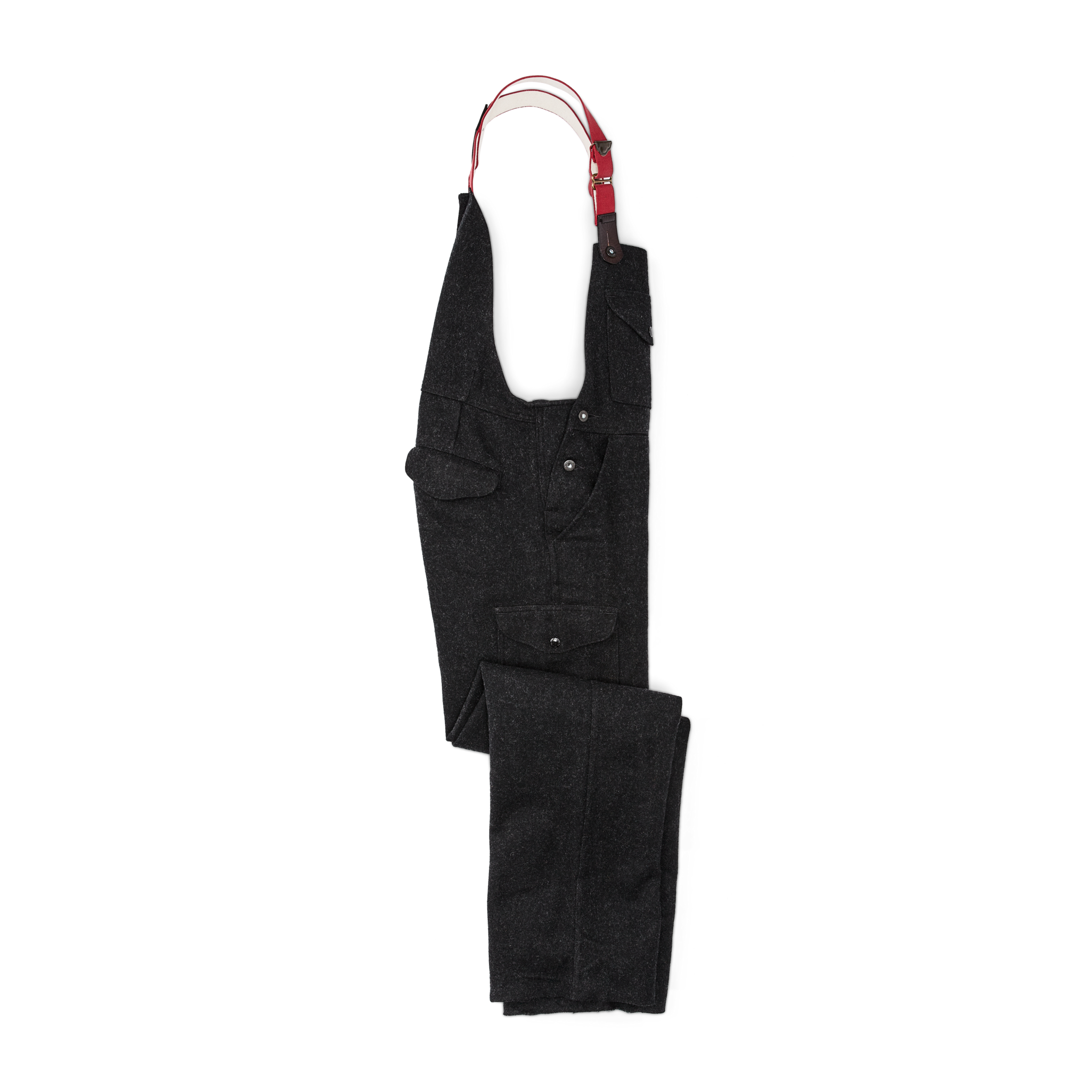 Mackinaw Wool Bibs - Charcoal - Image 5