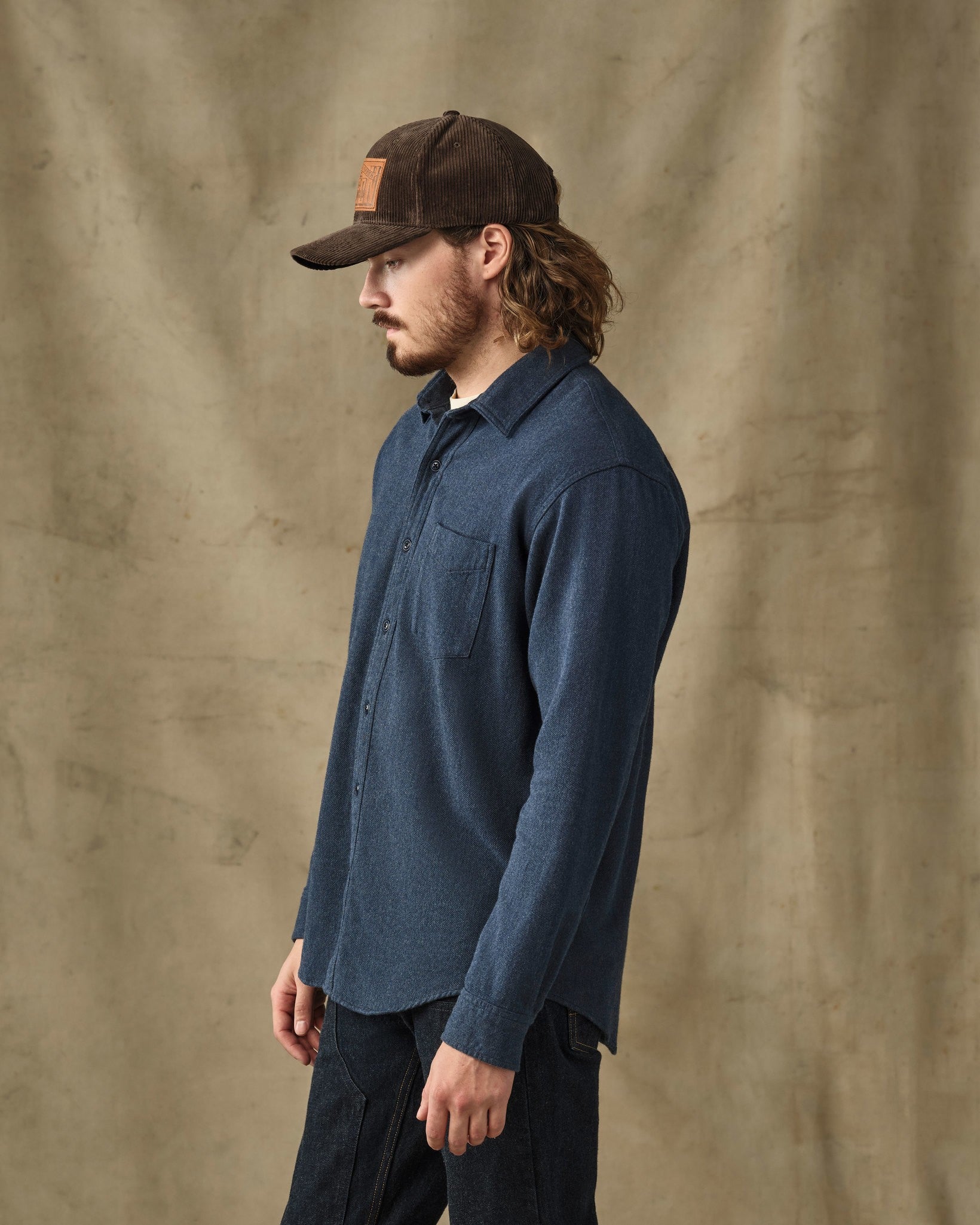 Rustic Flannel Shirt - Blue Heather - Image 3