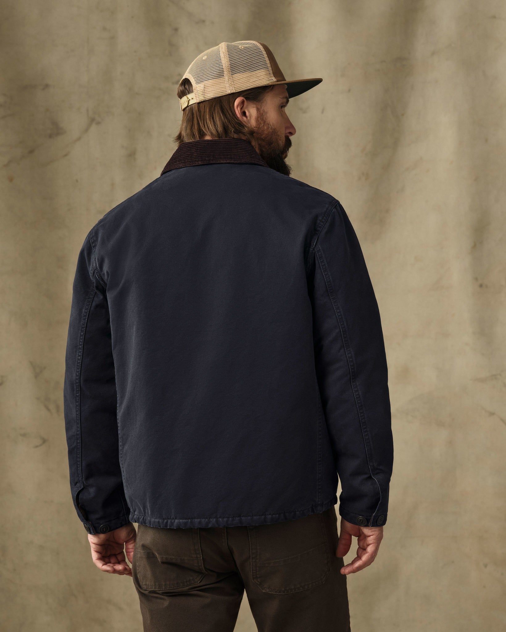 Insulated Canvas Outfitter Jacket - Dark Navy - Image 4