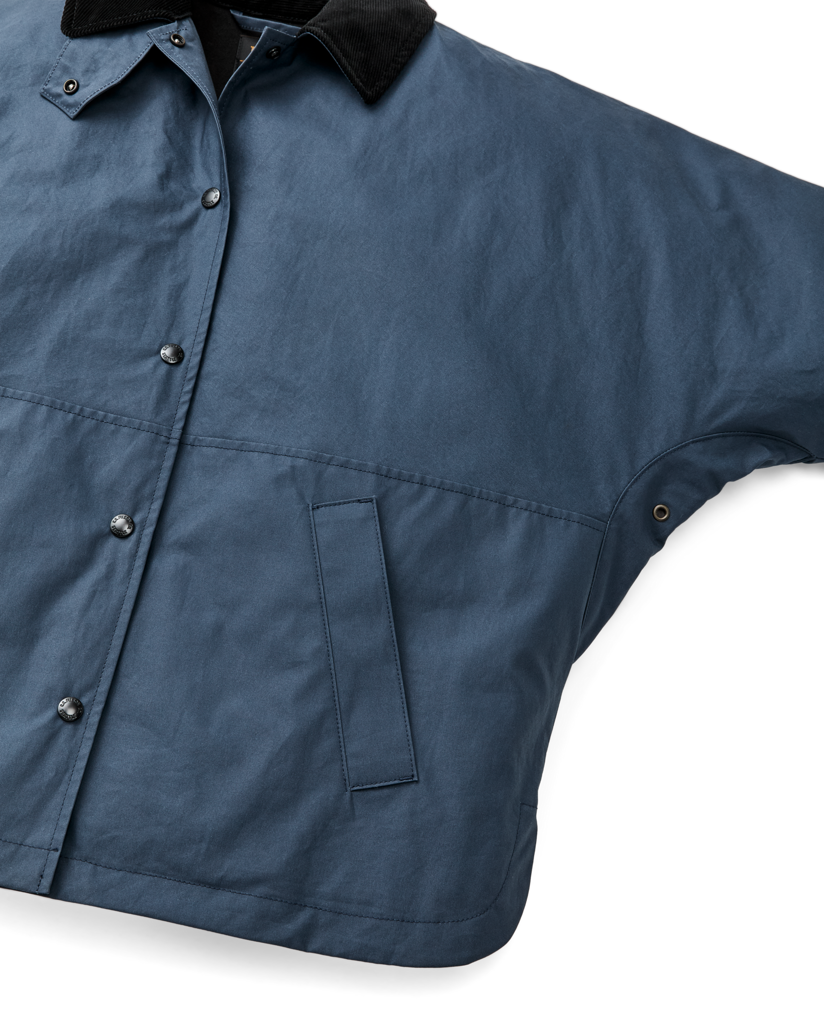 Women's Harbor Front Waxed Jacket - Navy - Image 12