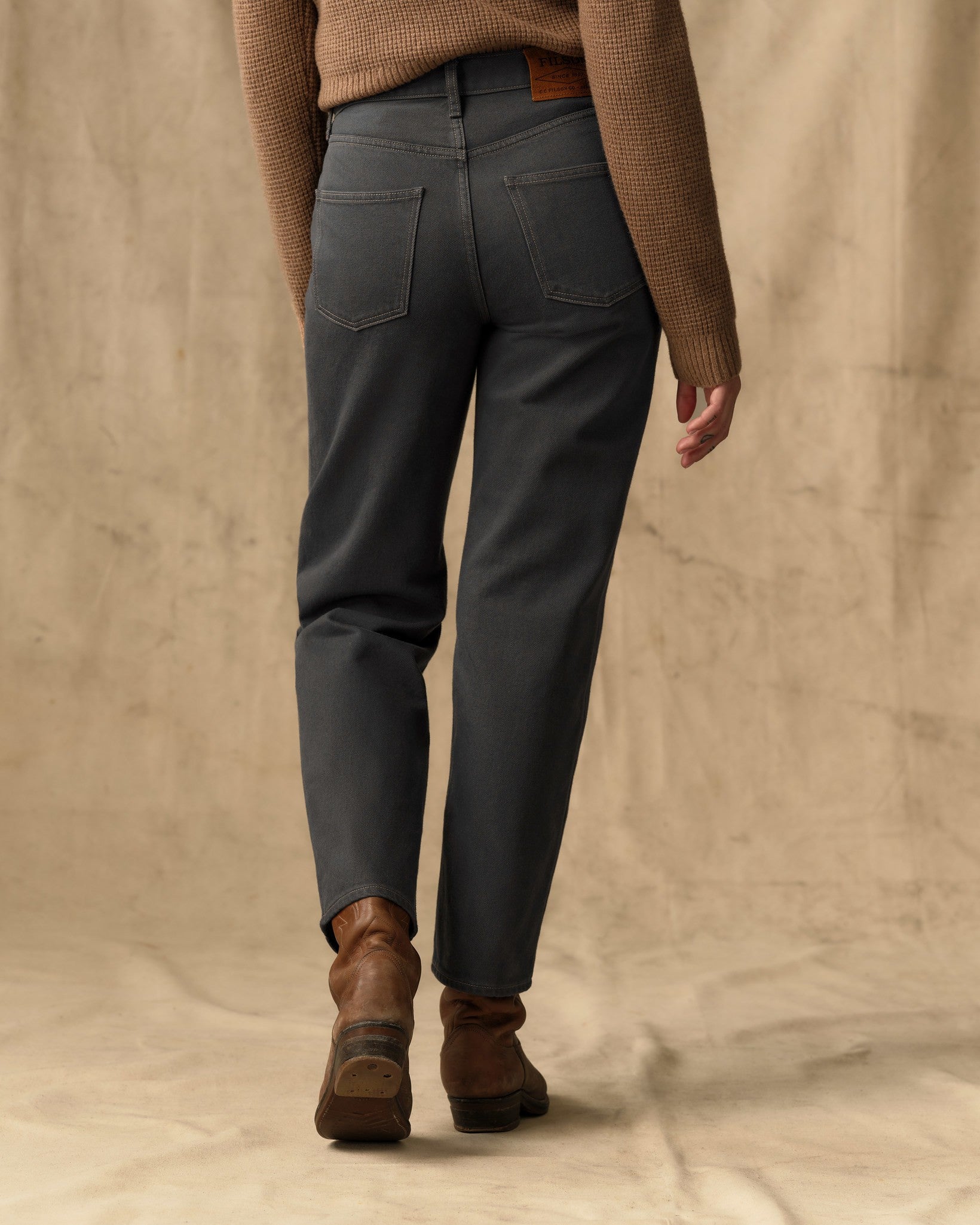 Women's 14-oz. Straight-Leg Jeans - Black - Image 2