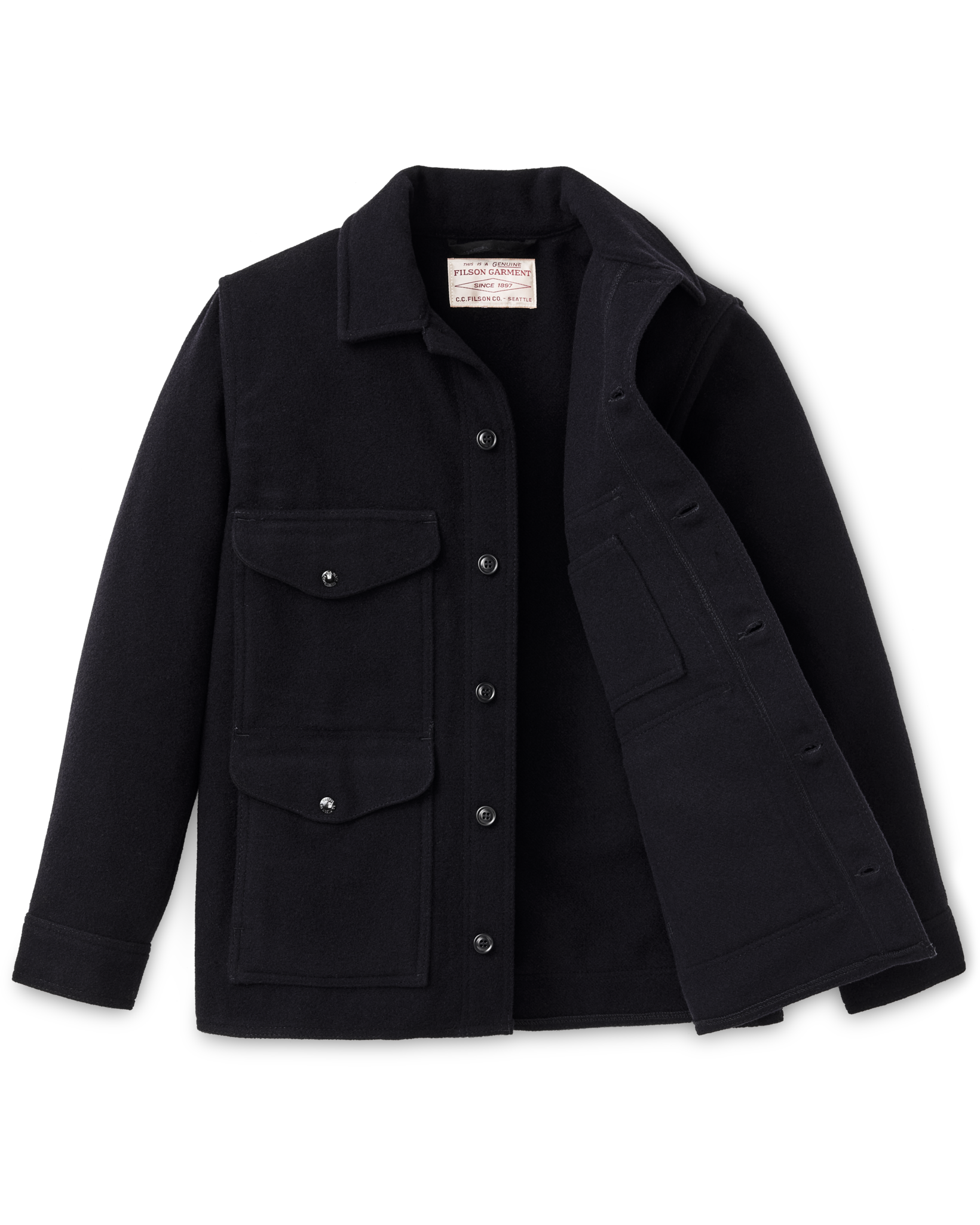 Mackinaw Wool Cruiser Jacket - Dark Navy - Image 5