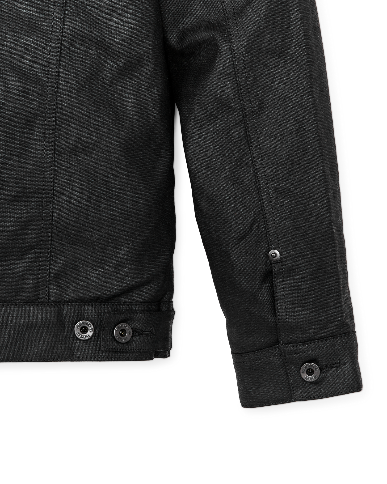Tin Cloth Short Lined Cruiser Jacket - Black - Image 8