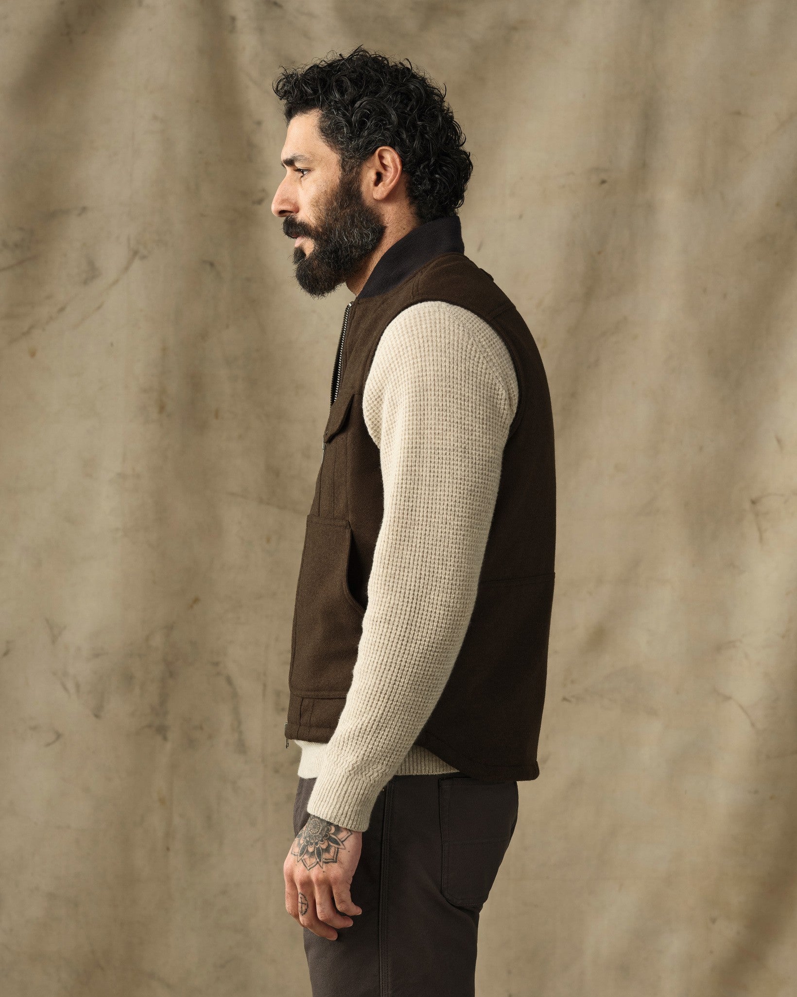 Spokane Insulated Work Vest - Beaver Brown - Image 3
