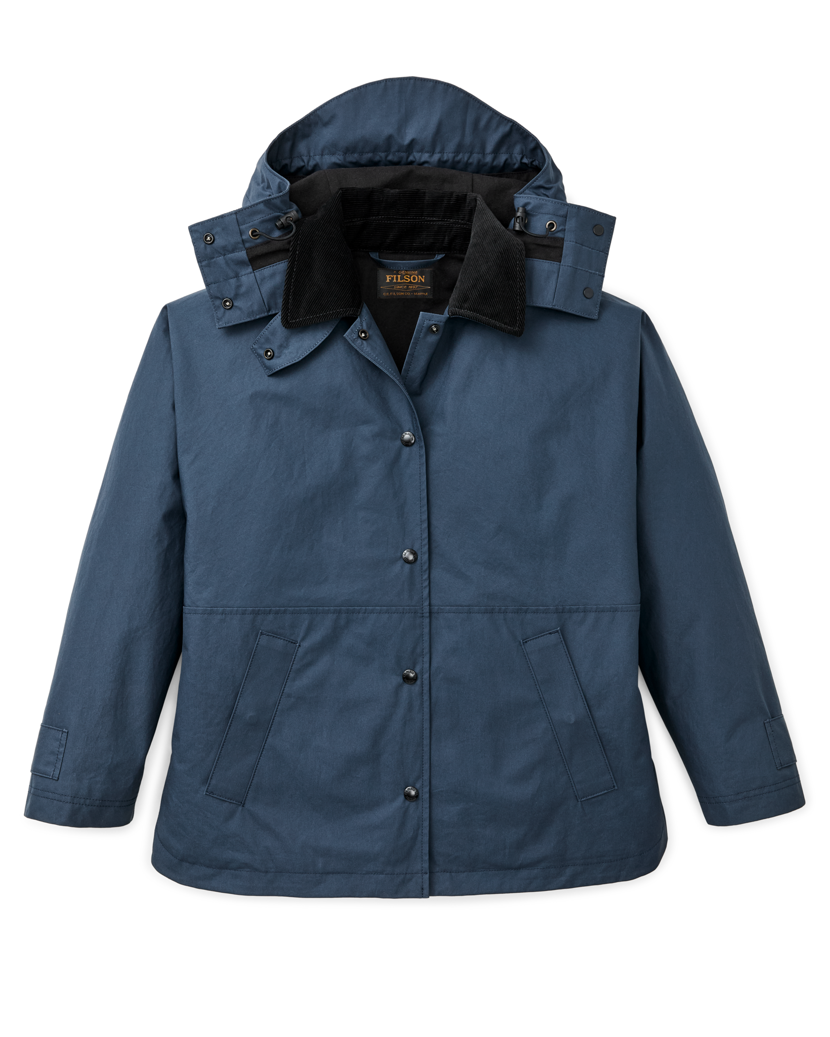 Women's Harbor Front Waxed Jacket - Navy - Image 6