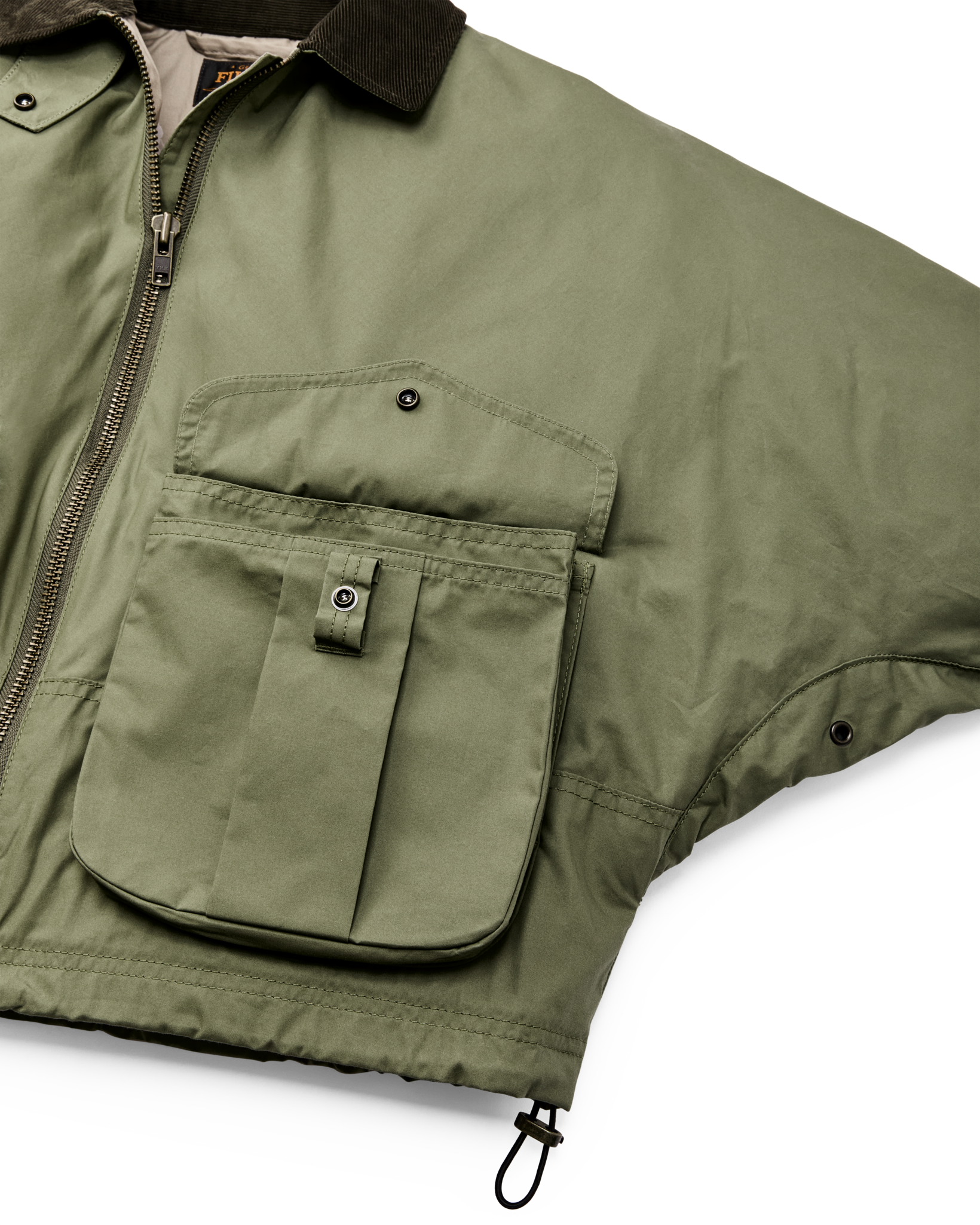 Women's Bronco Filson Embroidered Dry Wax Short Work Jacket - Slate Olive - Image 6