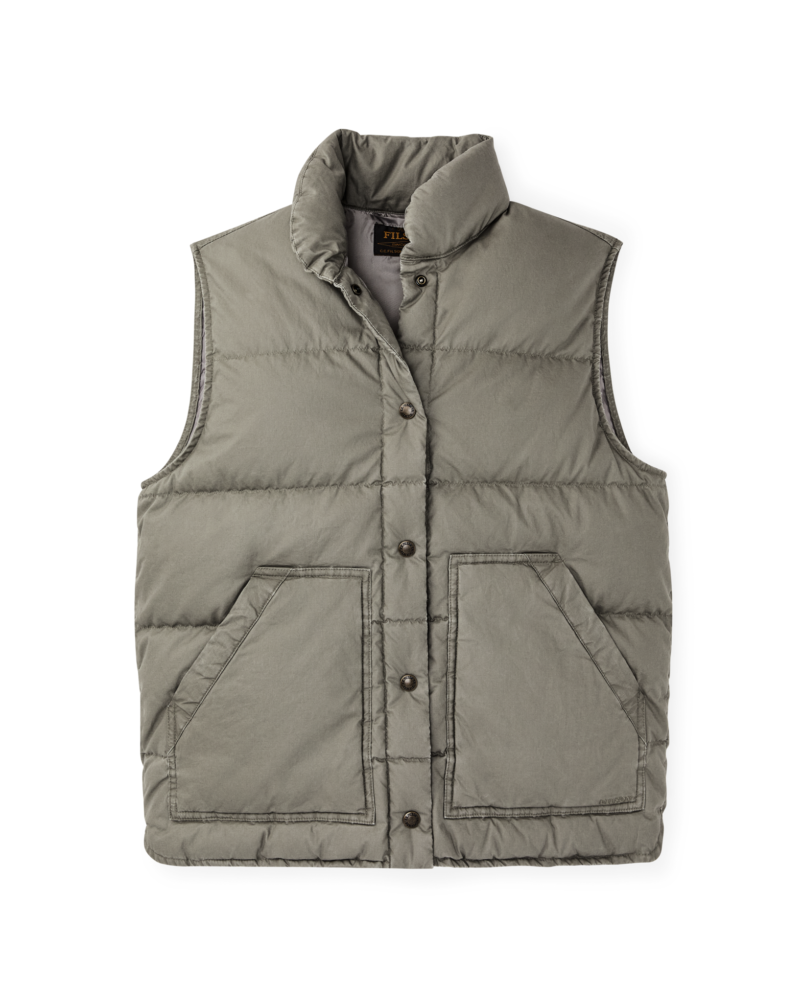Women's Heritage Cotton Down Vest - Smokey Olive - Image 4