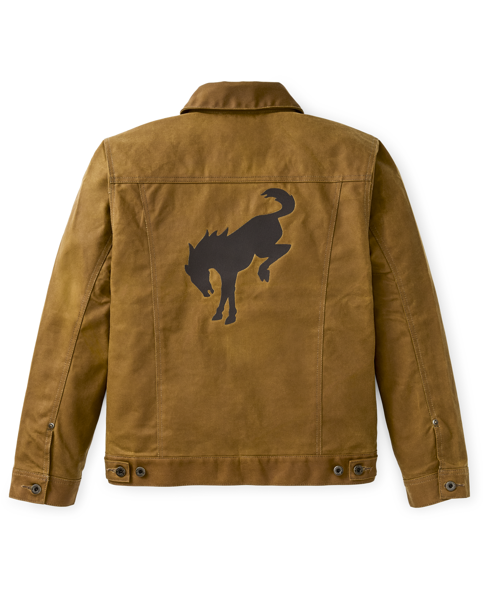 Bronco Filson Embroidered Tin Cloth Short Lined Cruiser - Dark Tan