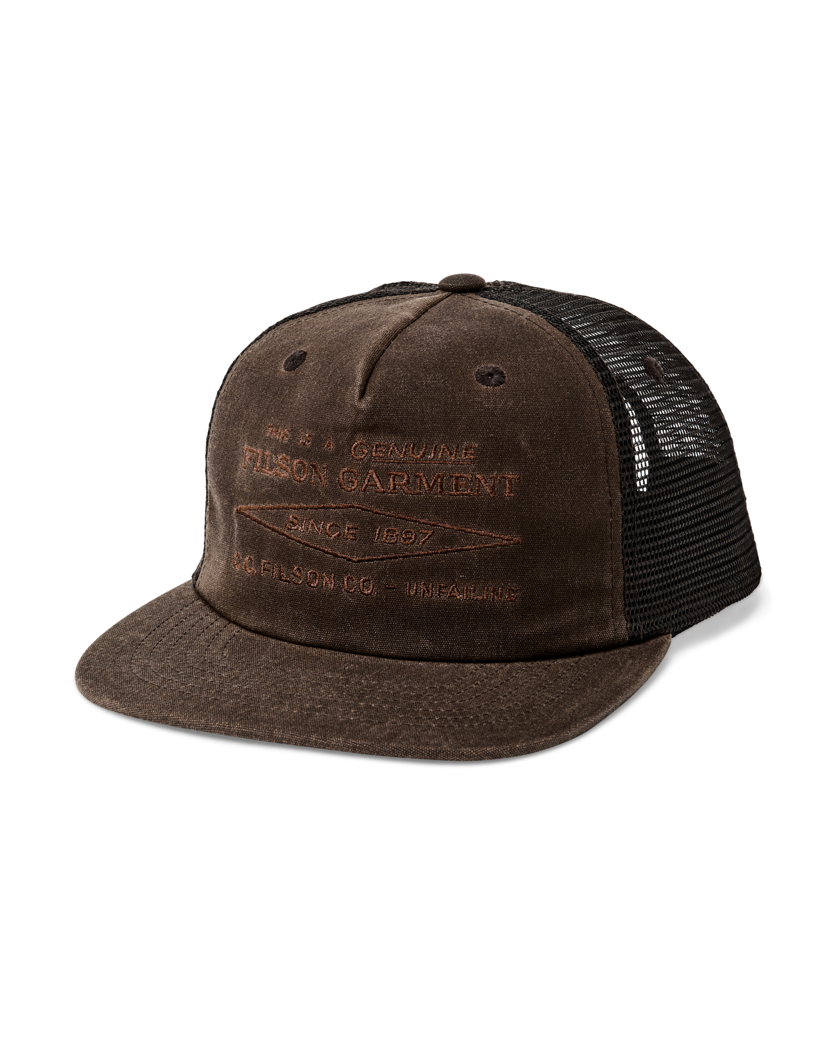 Diamond Trucker Mesh Cap - Brown - Image 2
