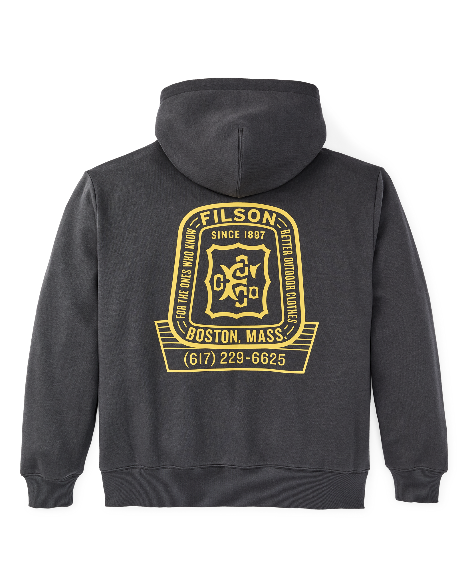 Boston Graphic Hoodie - Faded Black