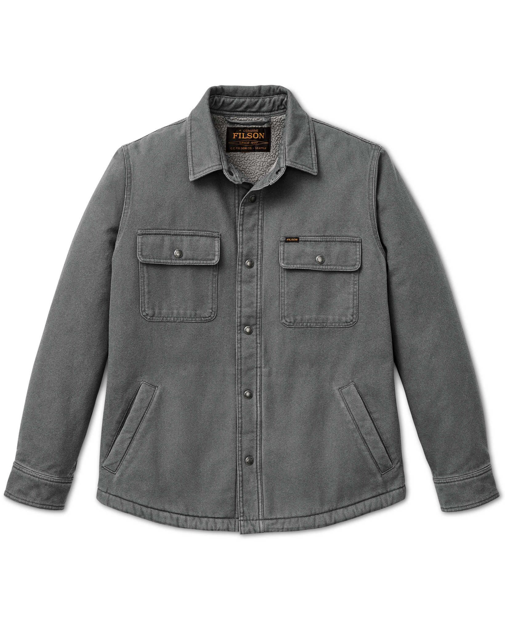Fleece Lined Jac-Shirt - Rockslide Gray - Image 6