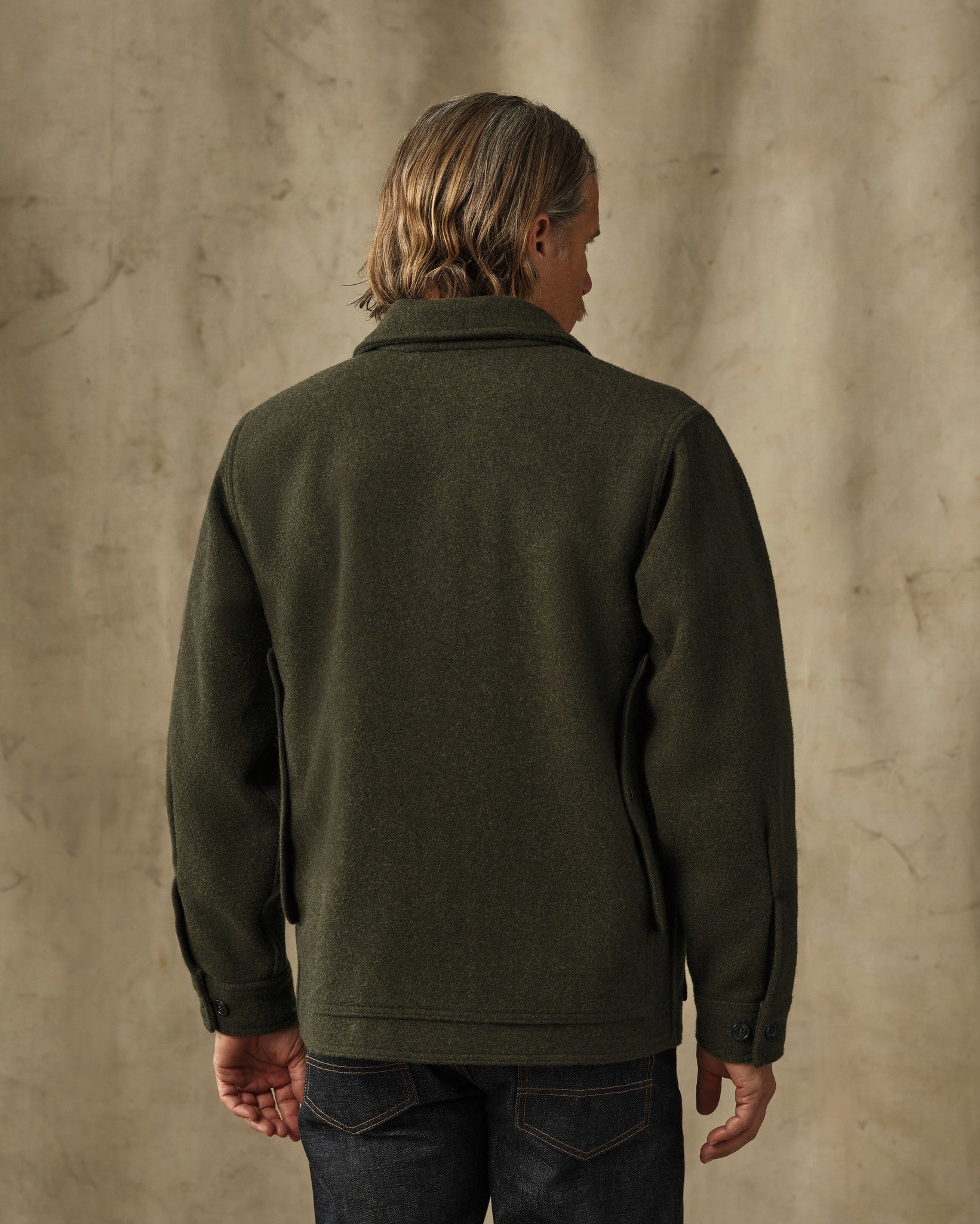 Mackinaw Wool Cruiser Jacket - Forest Green - Image 2