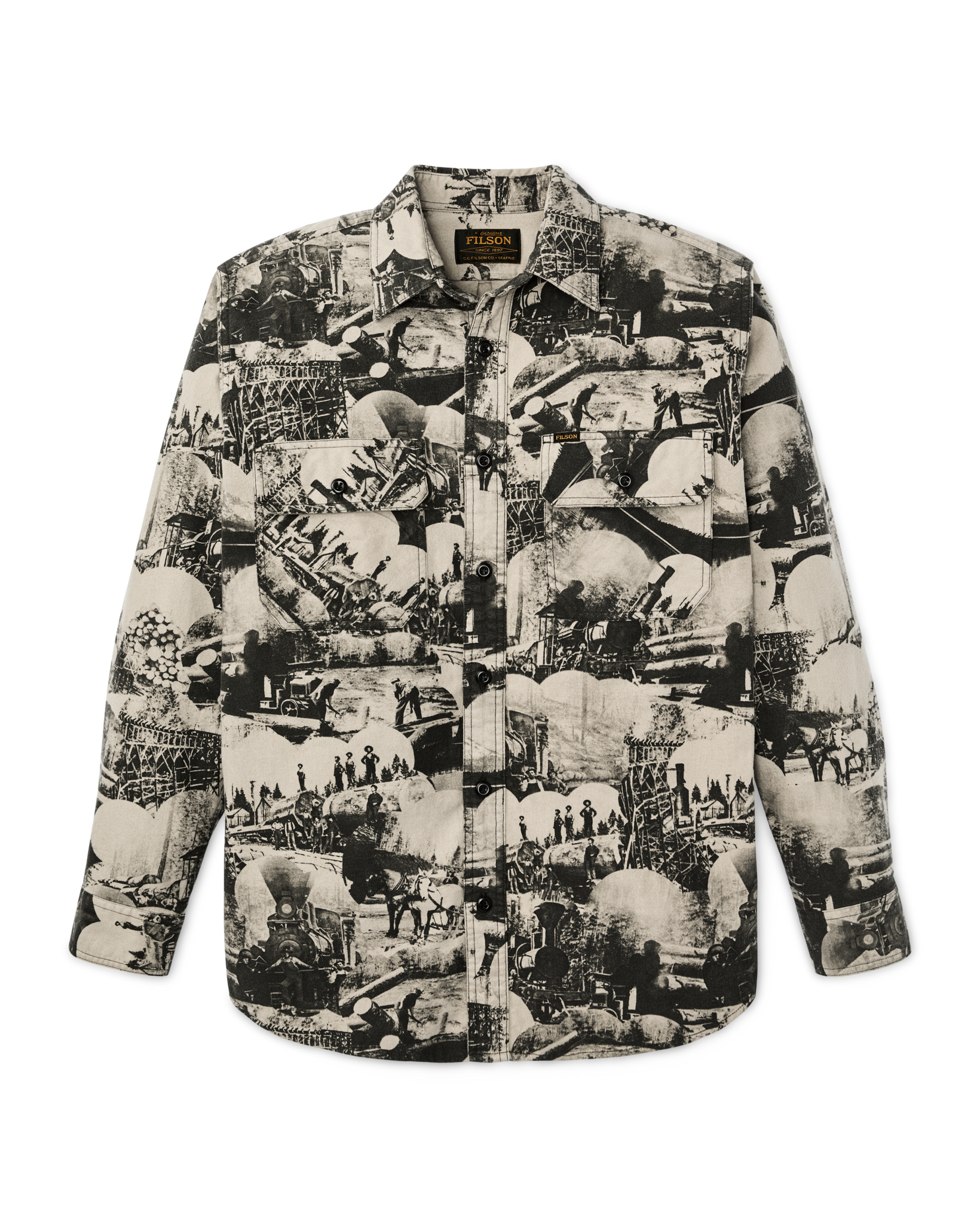 Field Flannel Shirt - Vintage Khaki Print - Image 4