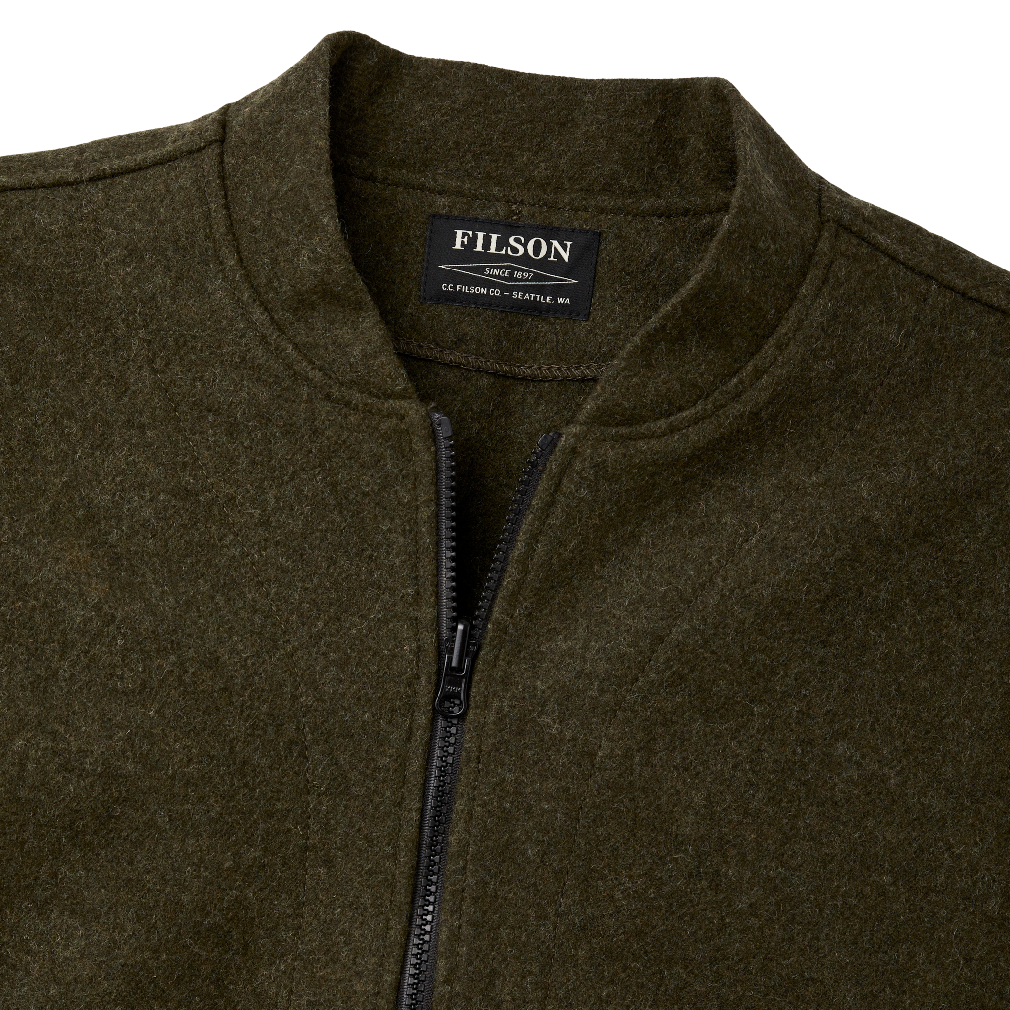 Mackinaw Wool Jacket Liner - Forest Green - Image 4